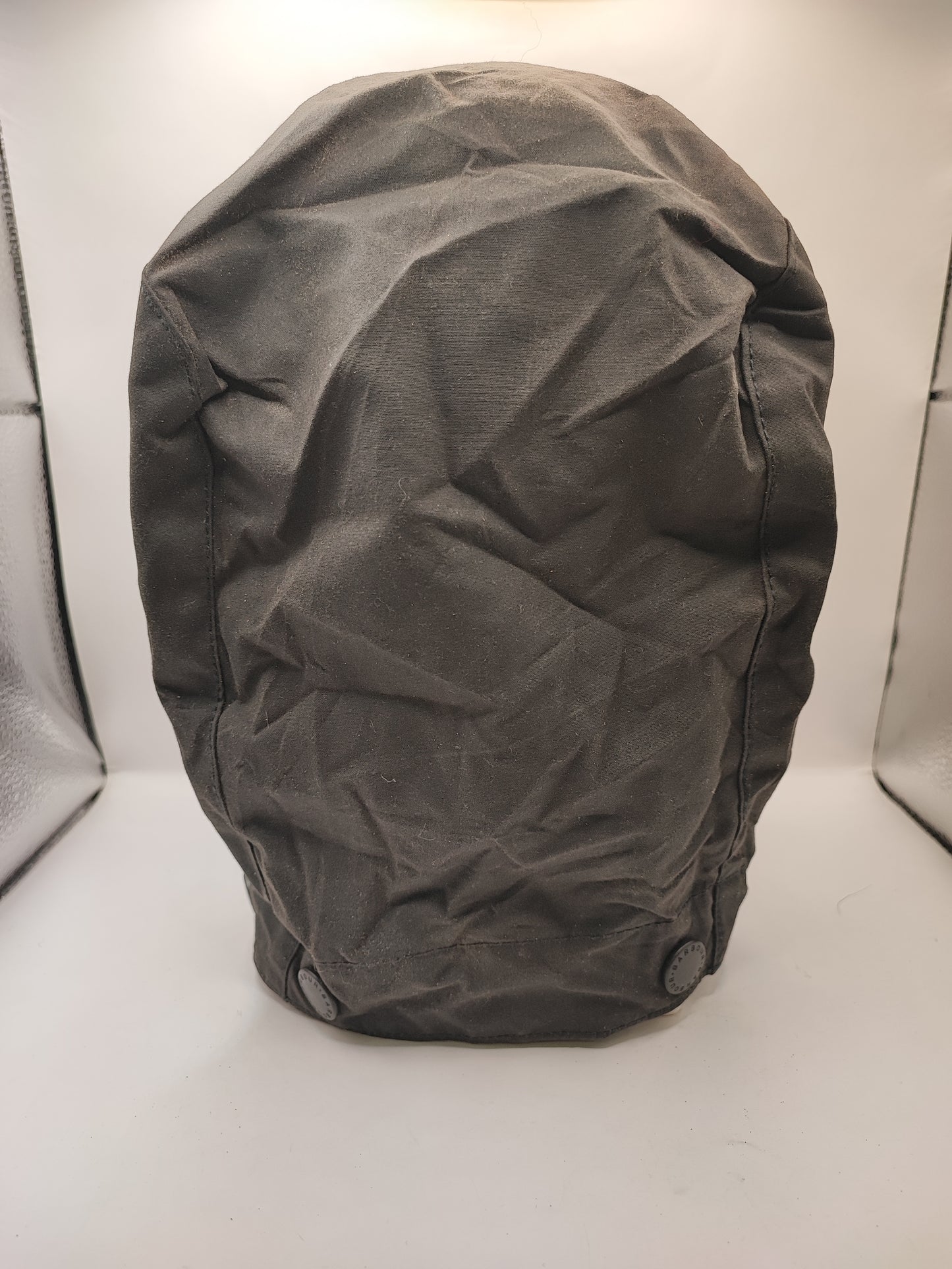 Cappuccio Barbour nero recente - Black Waxed hood One size