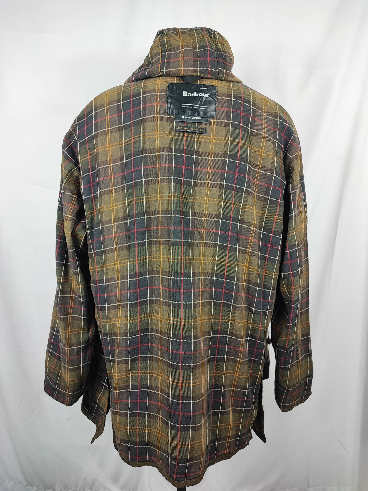 Giacca Barbour Durham verde cerata oliva c48/122 cm XL/XXL - Man olive wax Durham jacket size c48