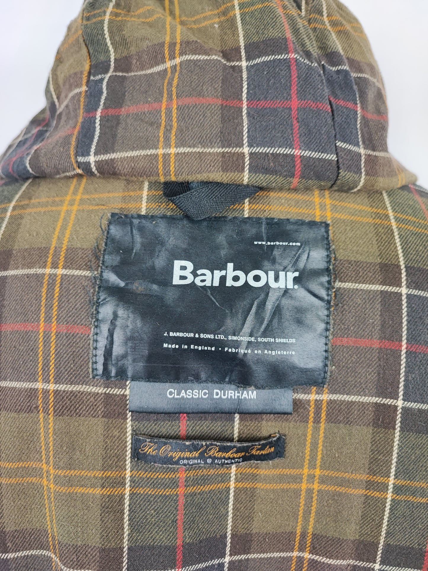 Giacca Barbour Durham verde cerata oliva c48/122 cm XL/XXL - Man olive wax Durham jacket size c48