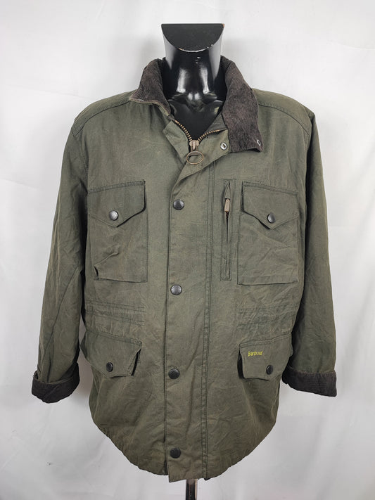 Barbour Giacca da uomo Sapper verde XL Man Wax Green Sapper Jacket Size XLarge
