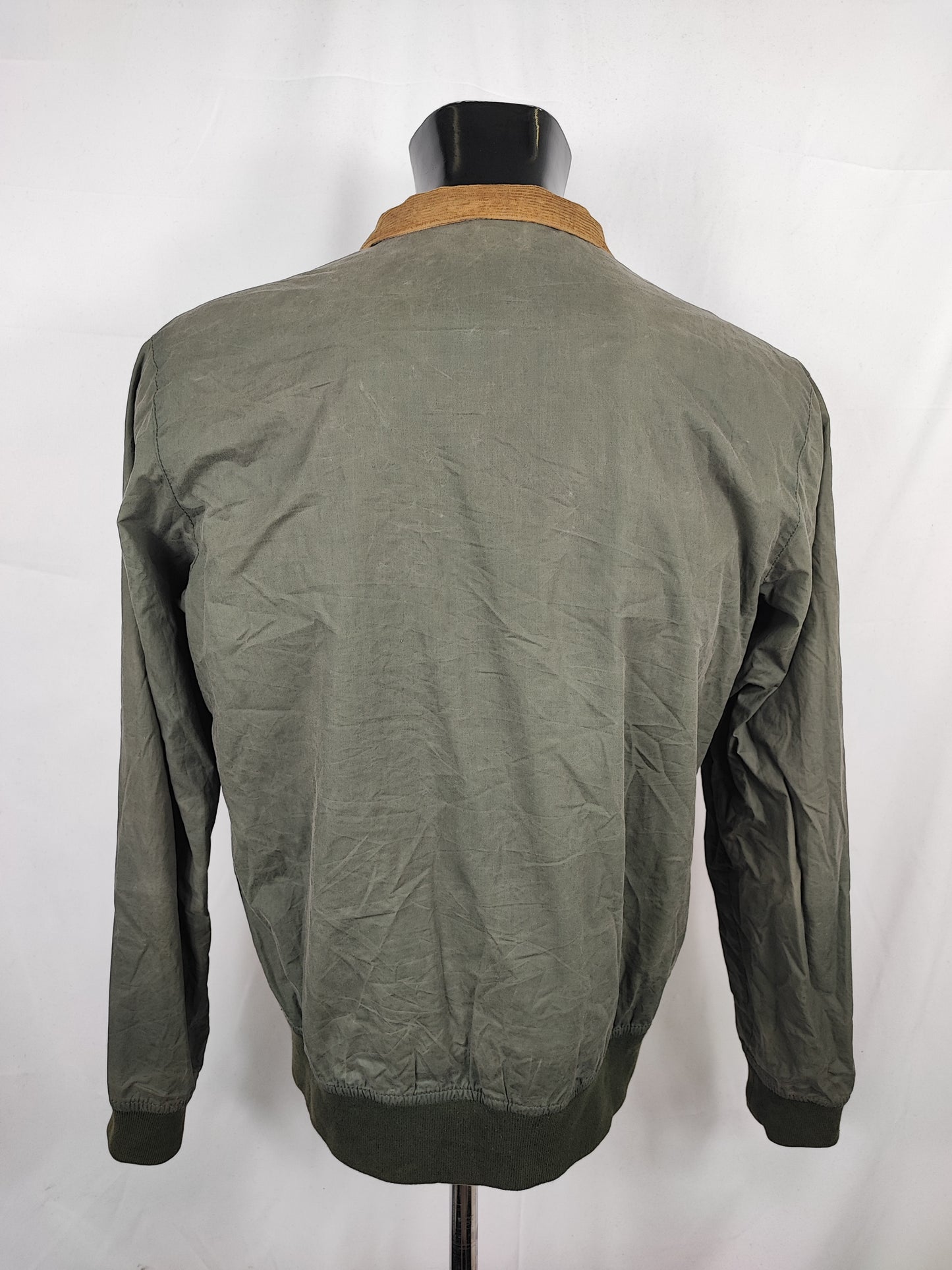Bomber Barbour cerato leggero Verde Small - Man Green Flyweight Wax Royston Jacket Size S