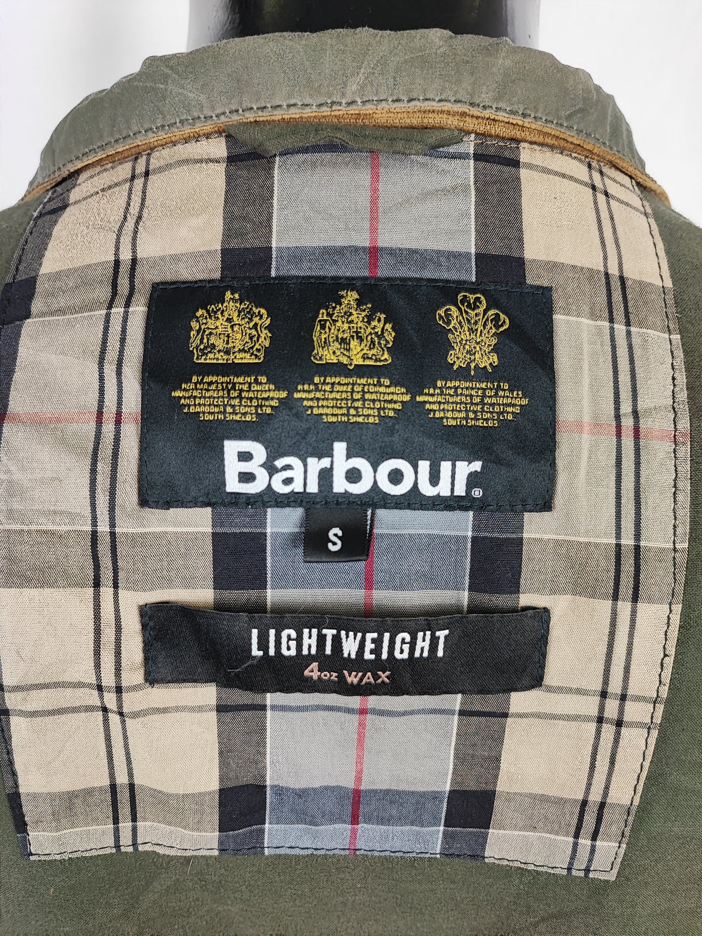 Bomber Barbour cerato leggero Verde Small - Man Green Flyweight Wax Royston Jacket Size S