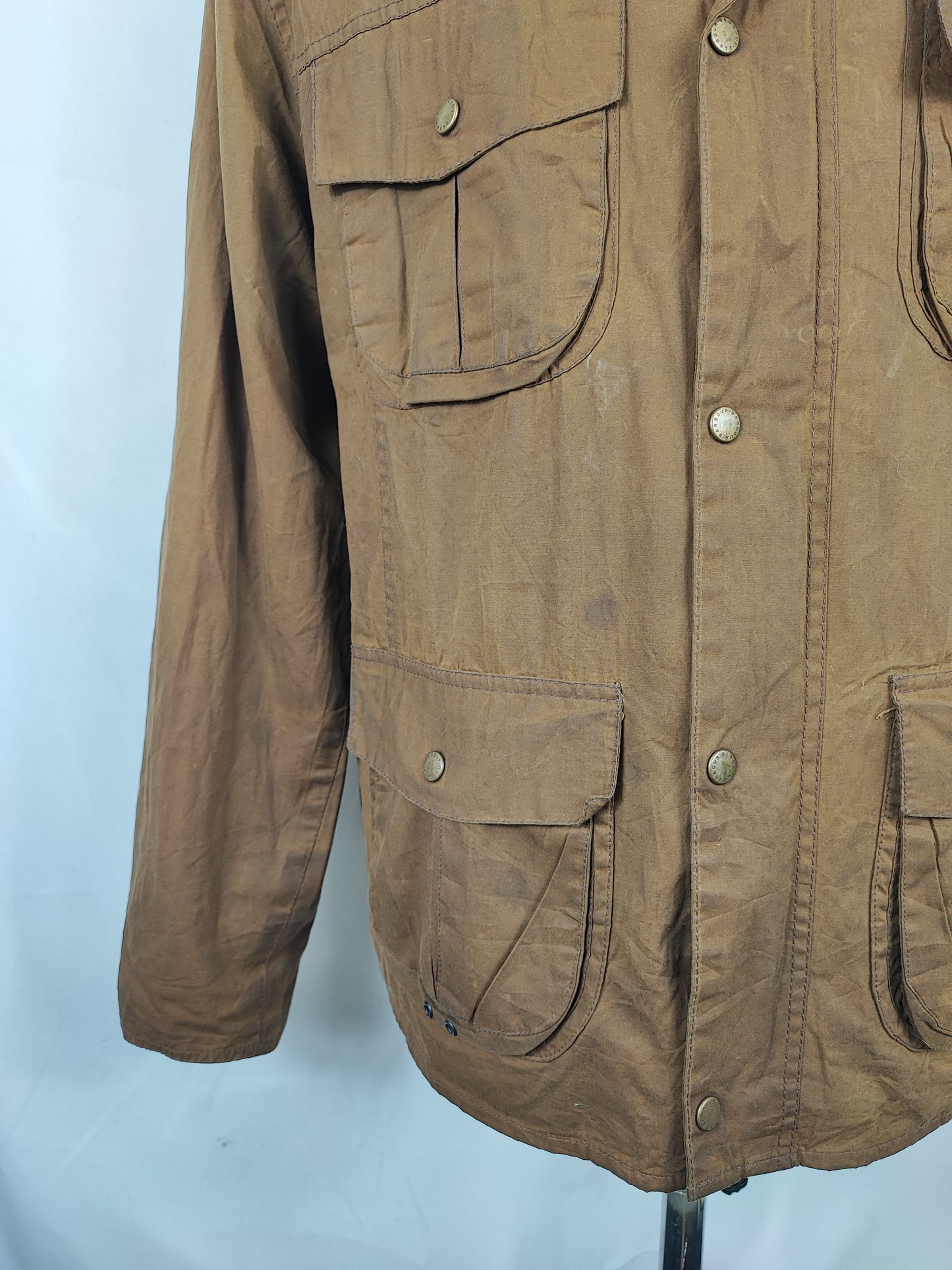 Barbour Giacca Uomo Flyweight Wax Utility Beige XLarge- Man Wax Beige Jacket Size XLarge