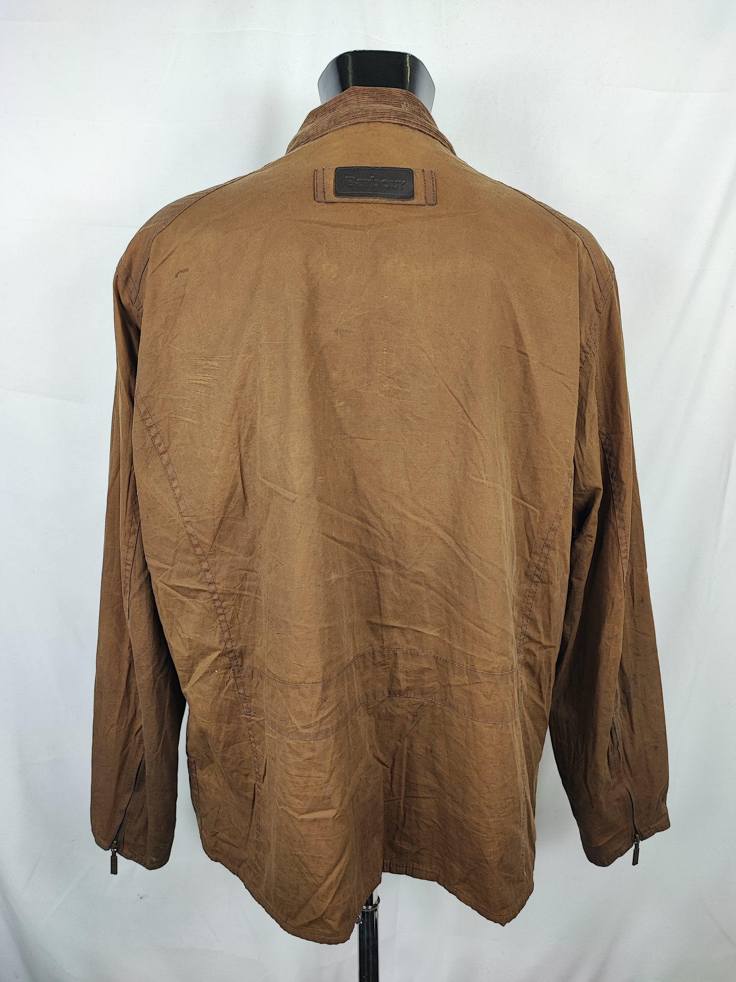Barbour Giacca Uomo Flyweight Wax Utility Beige XLarge- Man Wax Beige Jacket Size XLarge