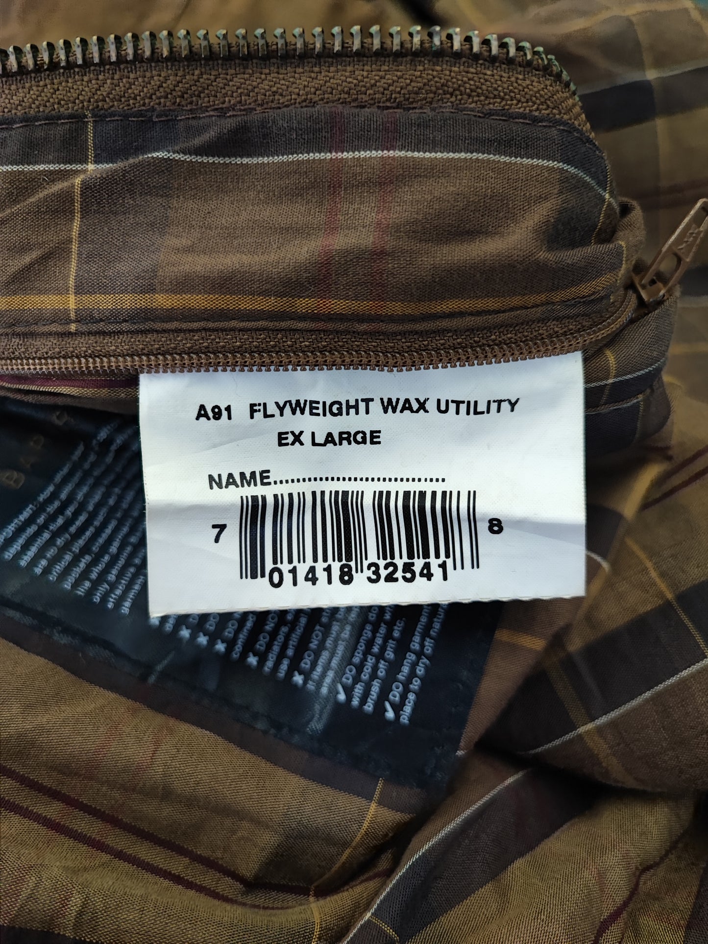 Barbour Giacca Uomo Flyweight Wax Utility Beige XLarge- Man Wax Beige Jacket Size XLarge