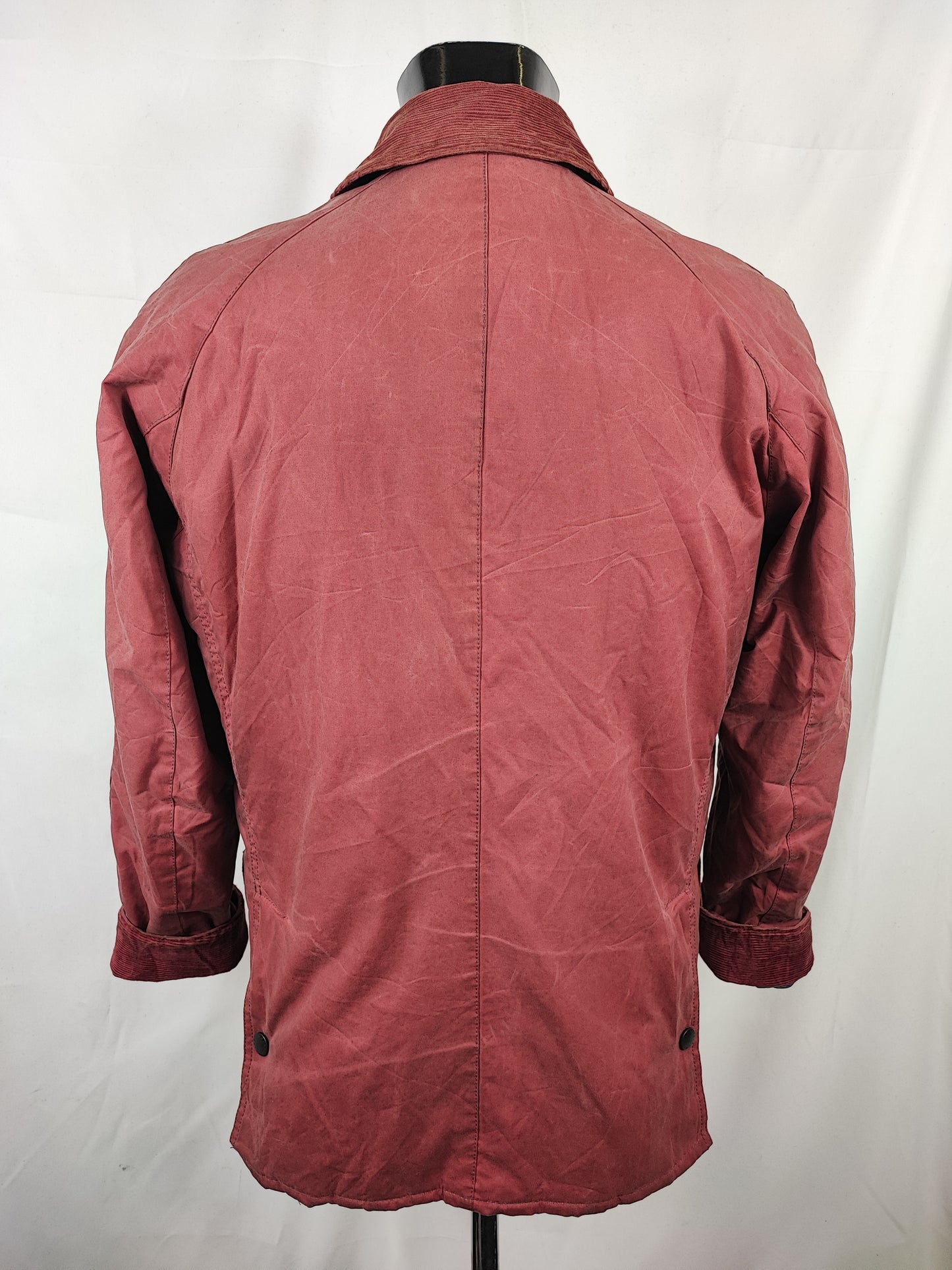 Giacca Barbour uomo cerato Ashby John Lewis rosa scuro Medium - Man Red Ashbyton wax Jacket size M