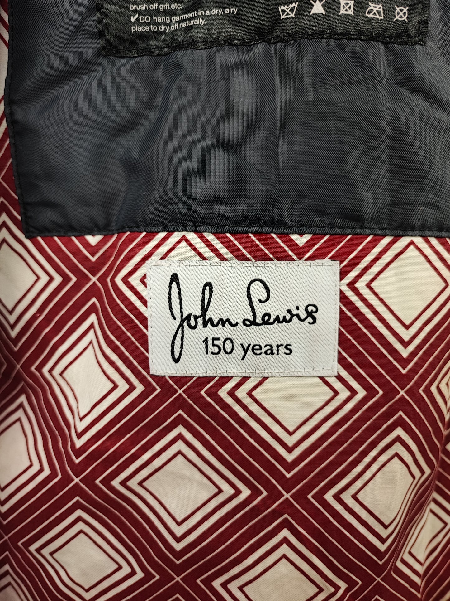 Giacca Barbour uomo cerato Ashby John Lewis rosa scuro Medium - Man Red Ashbyton wax Jacket size M