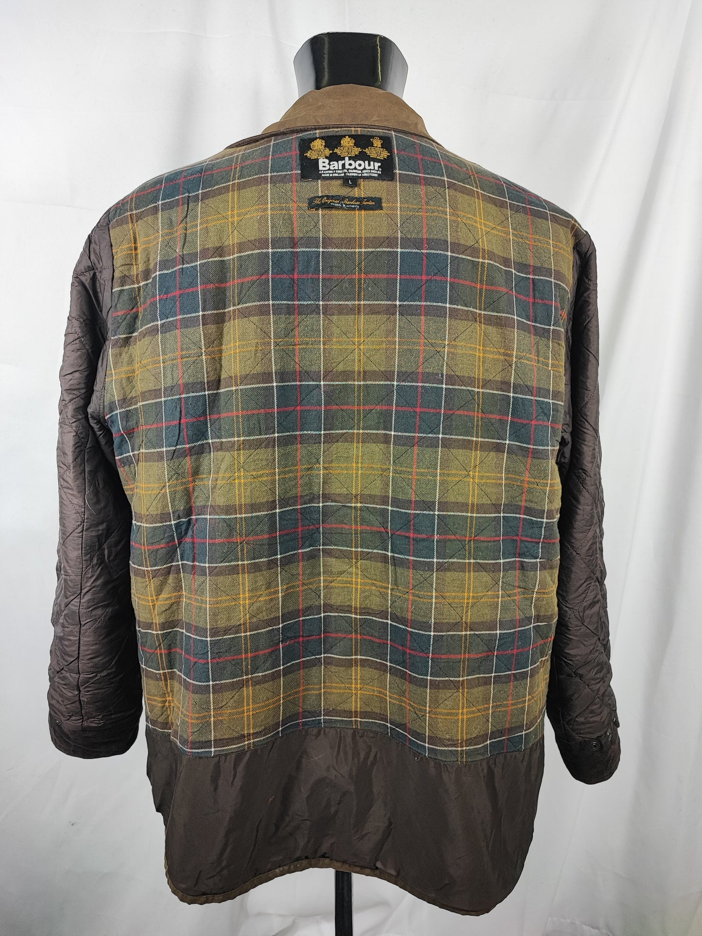 Giacca Barbour verde Uomo Trooper cerata Large Man Olive Waxed jacket size L