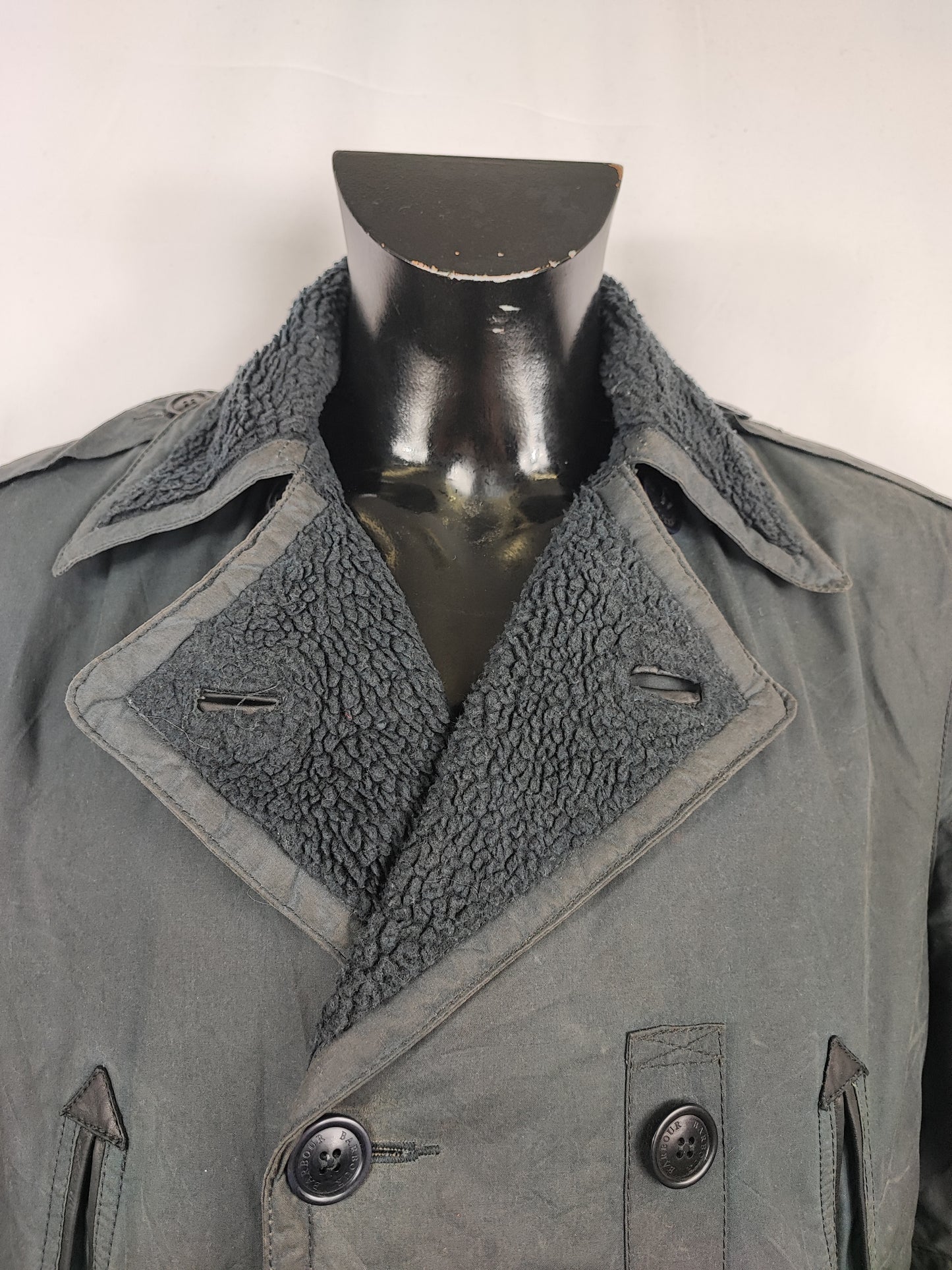 Giacca Barbour da uomo blu invernale Large - Man Navy Wax Jacket size large