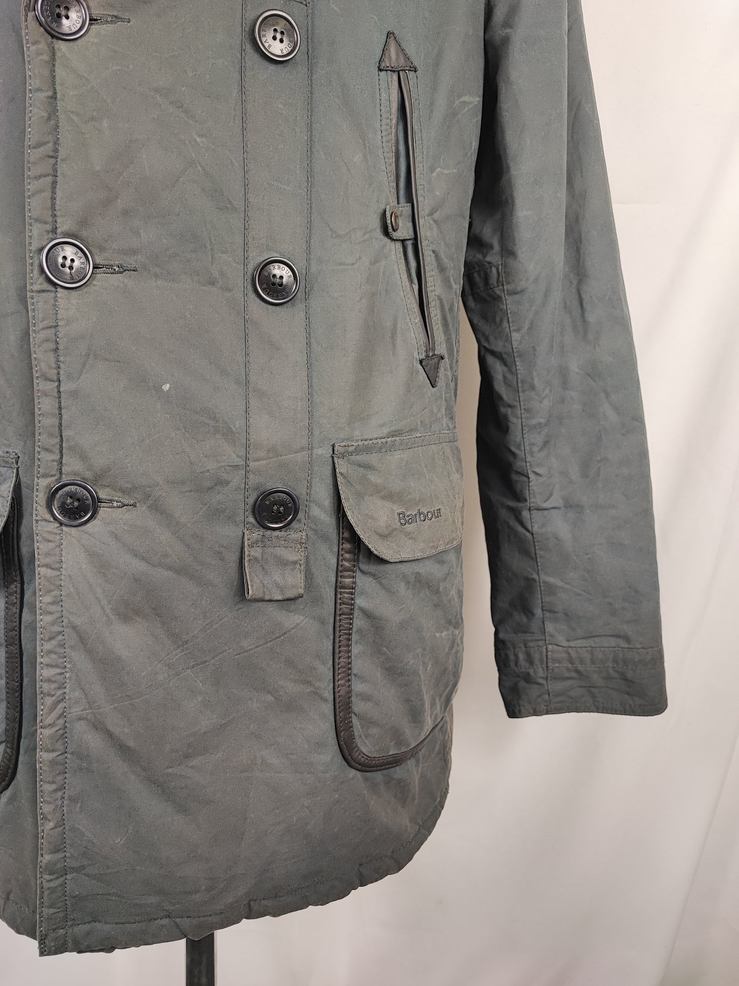 Giacca Barbour da uomo blu invernale Large - Man Navy Wax Jacket size large