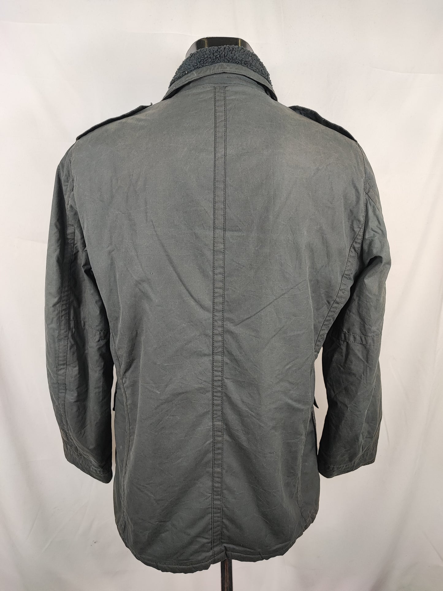 Giacca Barbour da uomo blu invernale Large - Man Navy Wax Jacket size large