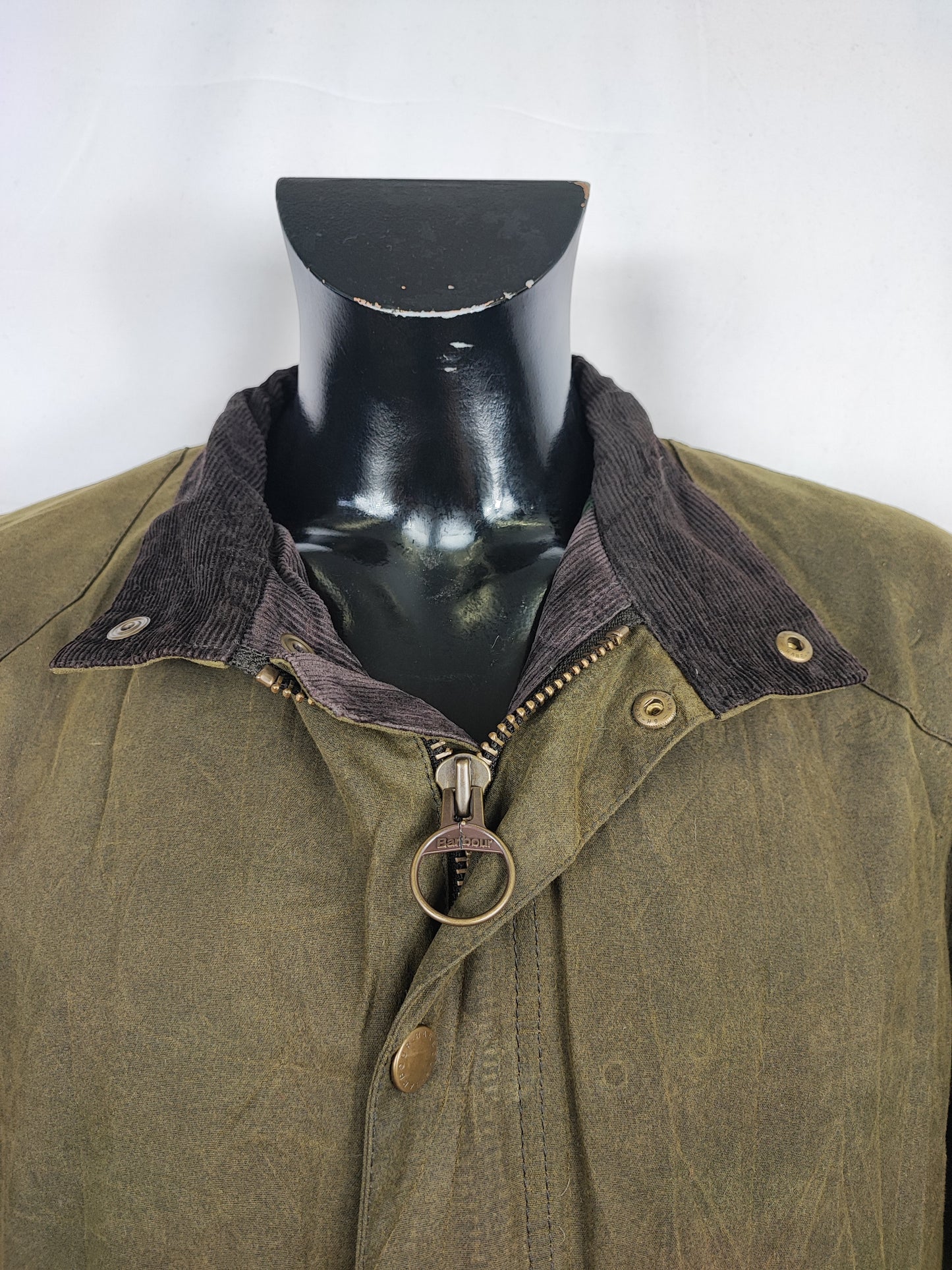Giacca Barbour Verde oliva cerata Wax Gilpin Large - Man Wax Olive jacket size L