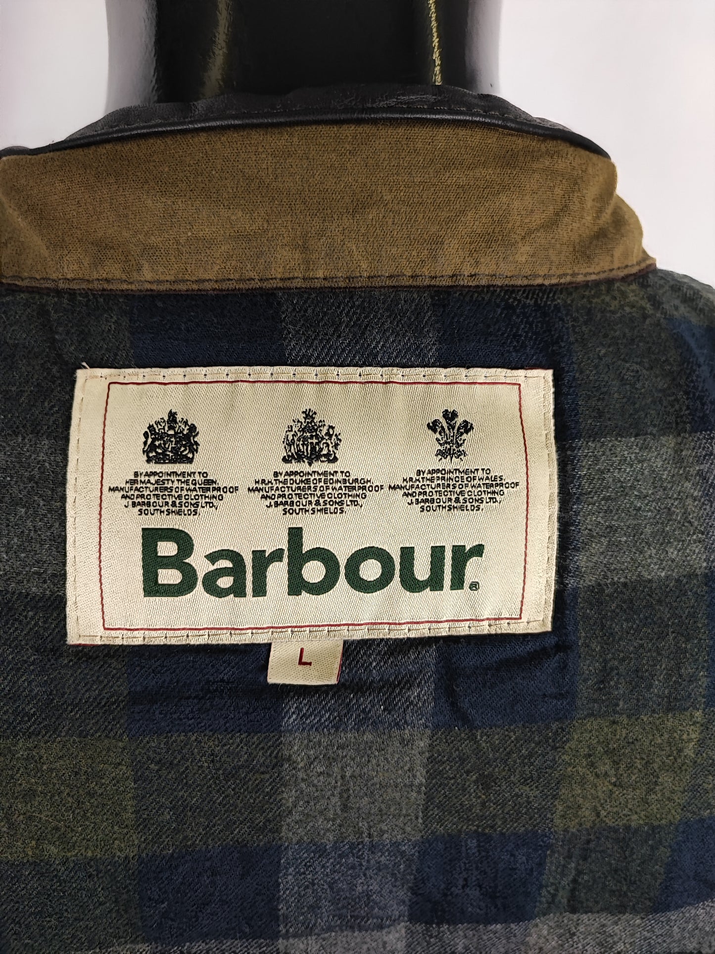 Giacca Barbour Verde oliva cerata Wax Gilpin Large - Man Wax Olive jacket size L