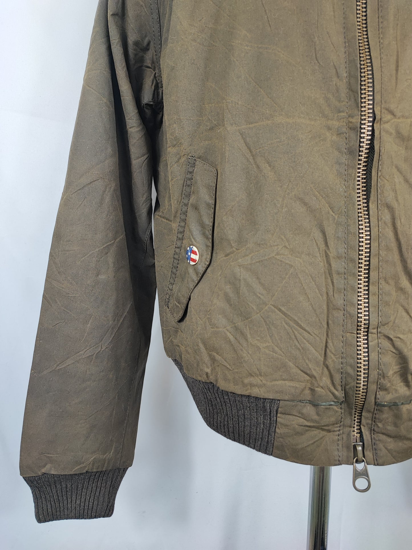 Barbour Merchant Steve Mc Queen Verde Large SLIM FIT- Man Green Steve Mc Queen Size Large