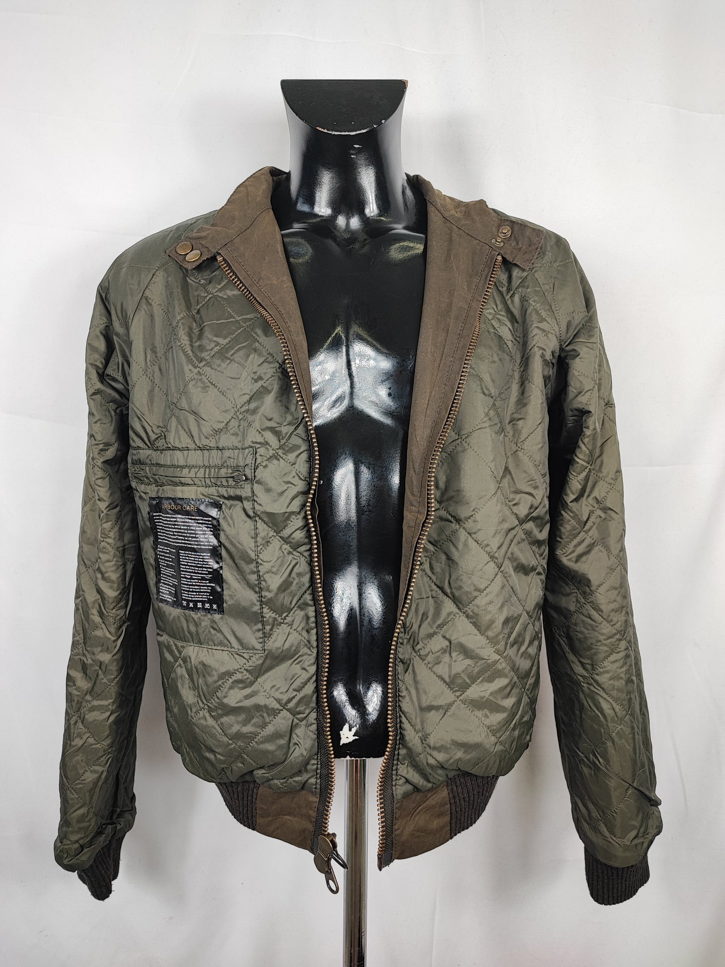 Barbour Merchant Steve Mc Queen Verde Large SLIM FIT- Man Green Steve Mc Queen Size Large