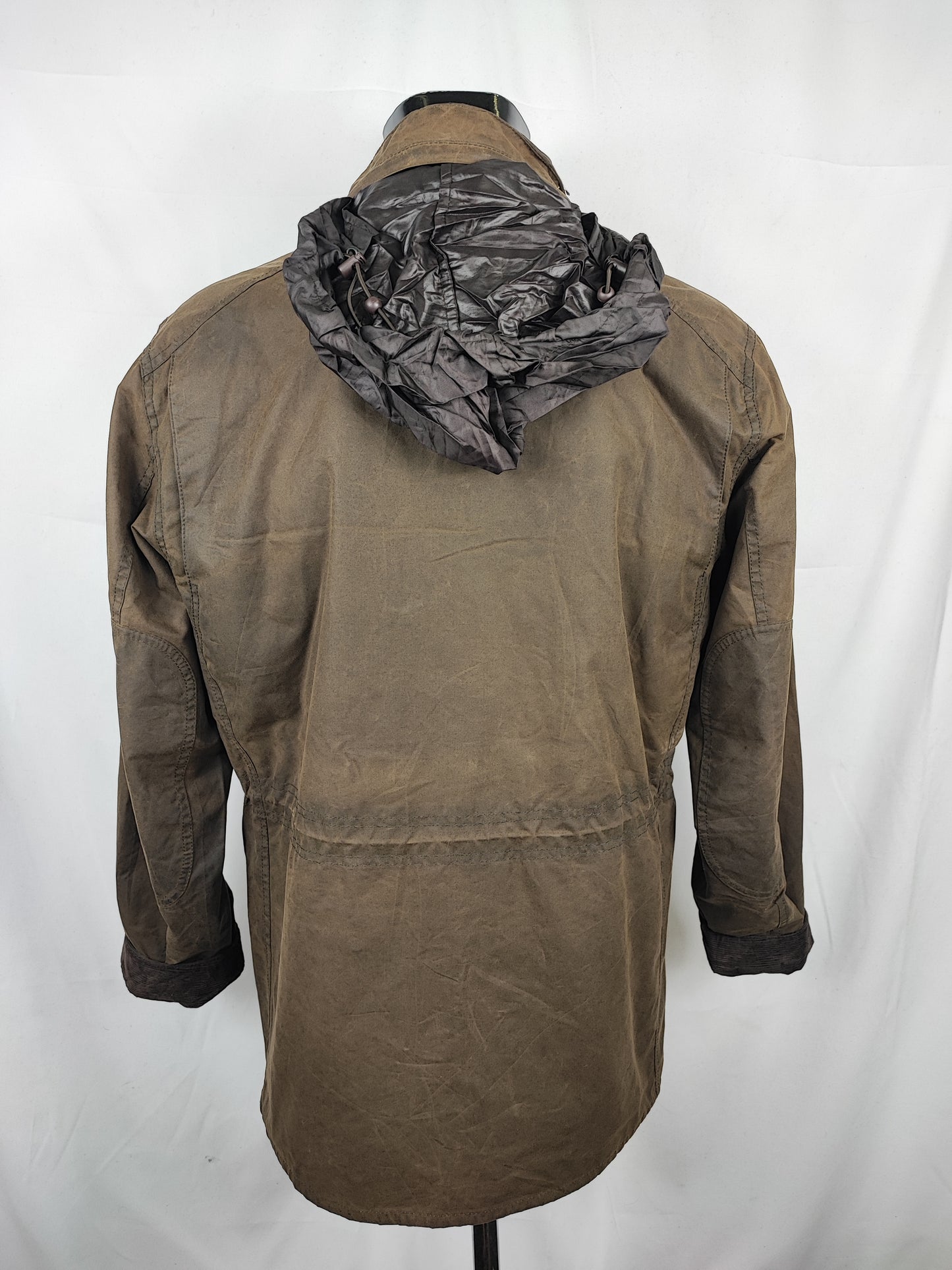RARA Barbour Giacca Sapper uomo verde con stampa Paisley Medium- Man Olive Paisley Sapper Jacket Size M