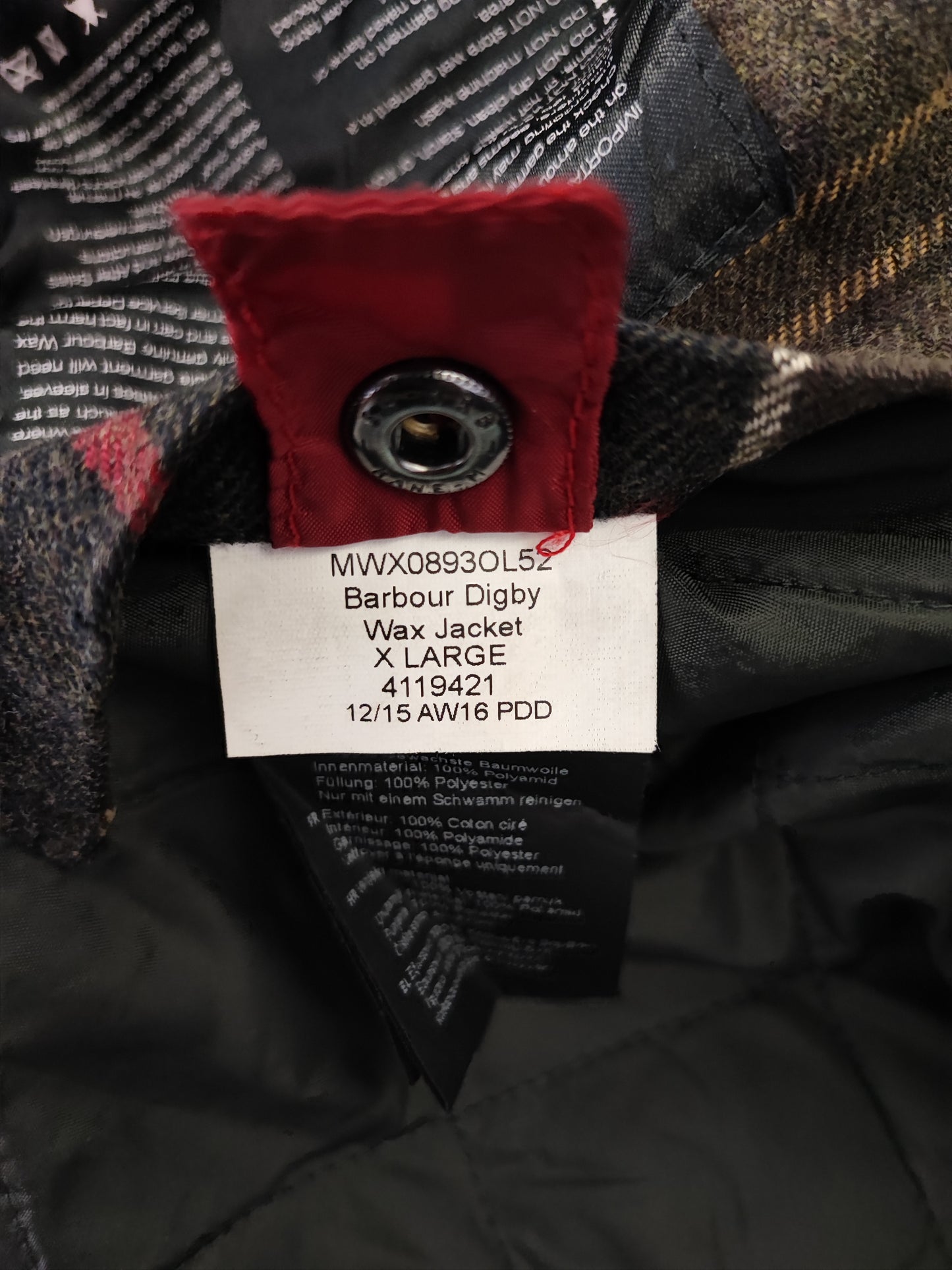 Giacca Barbour Digby uomo cerato verde XLarge - Man Green Digby wax Jacket size XL