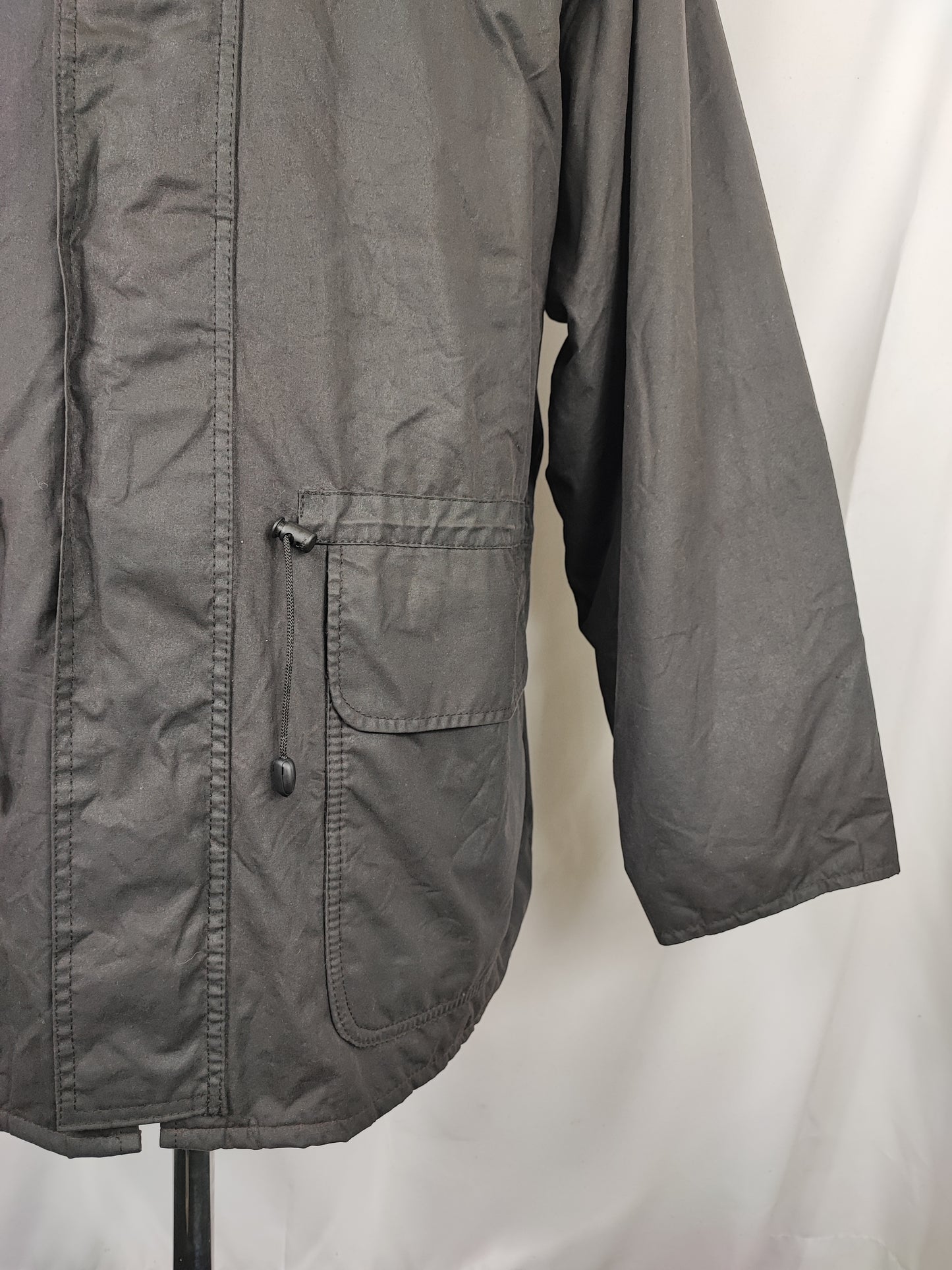 Barbour Giacca da Uomo nera cerata XLarge Man Polarwax Black Jacket Size XL