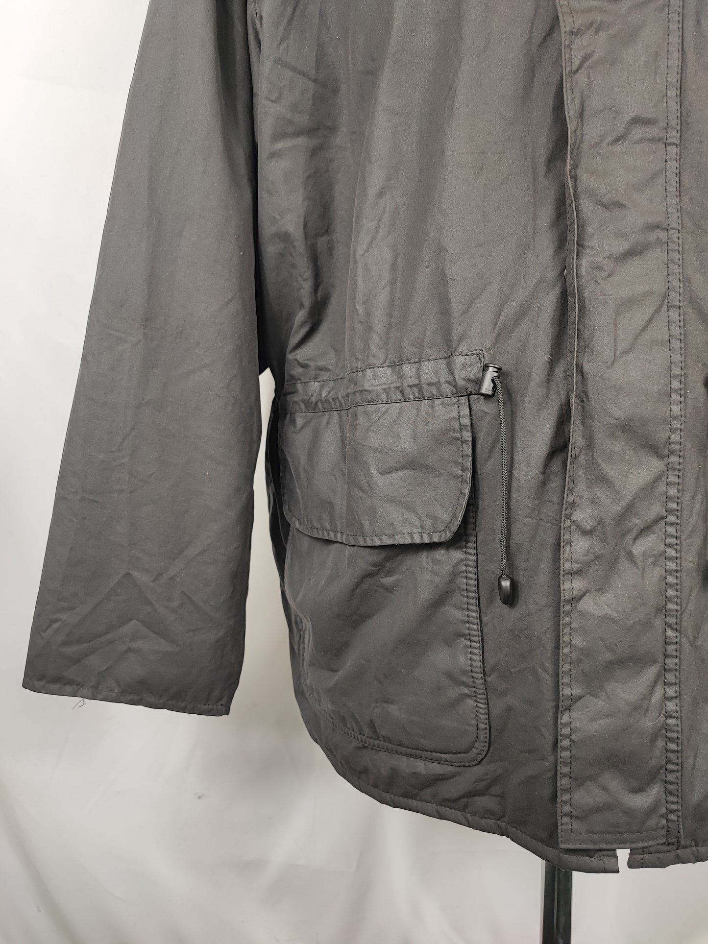 Barbour Giacca da Uomo nera cerata XLarge Man Polarwax Black Jacket Size XL