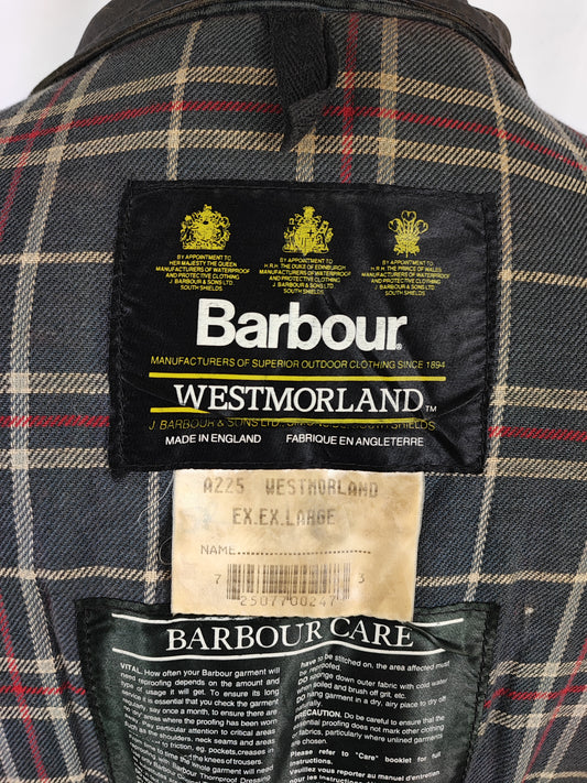 Barbour Gilet cerato da uomo Westmorland Blu XXLarge- Navy vintage Westmorland Waistcoat size XXL