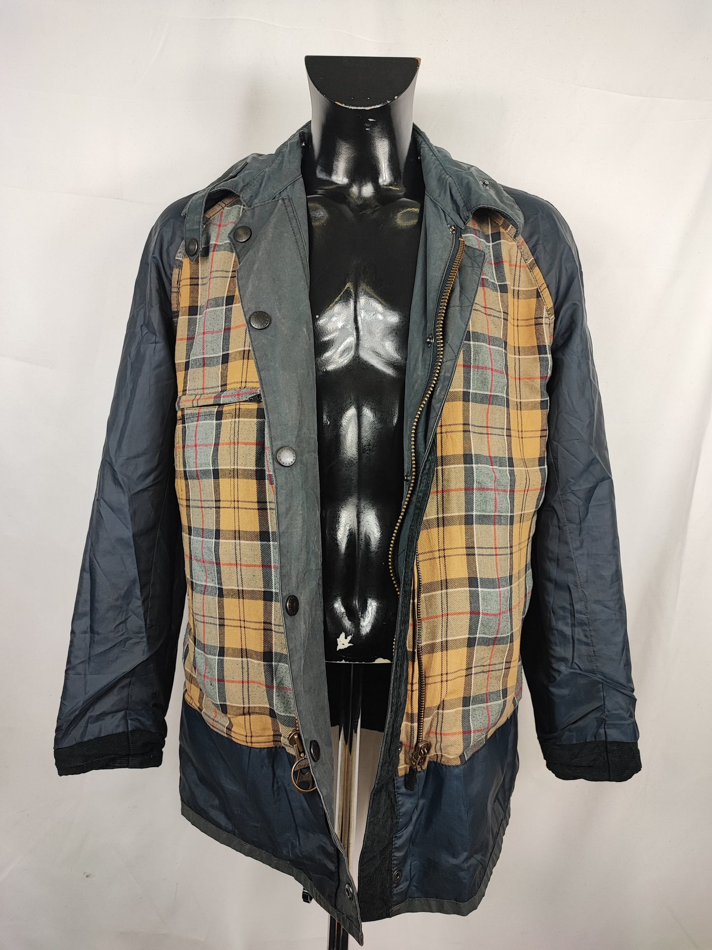 Giacca Barbour uomo cerato Bristol blu Medium - Man Navy Bristol wax Jacket size M
