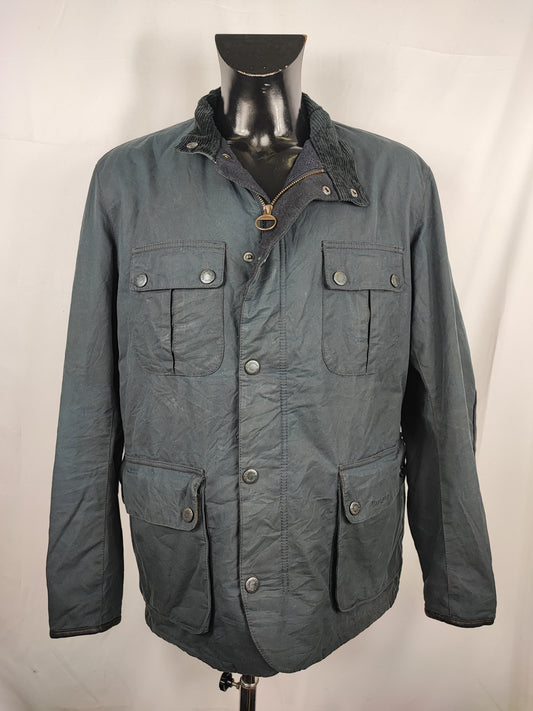 Giacca Barbour cerata da Uomo blu Spynie Jacket Large - Man Navy Wax Spynie Jacket size L