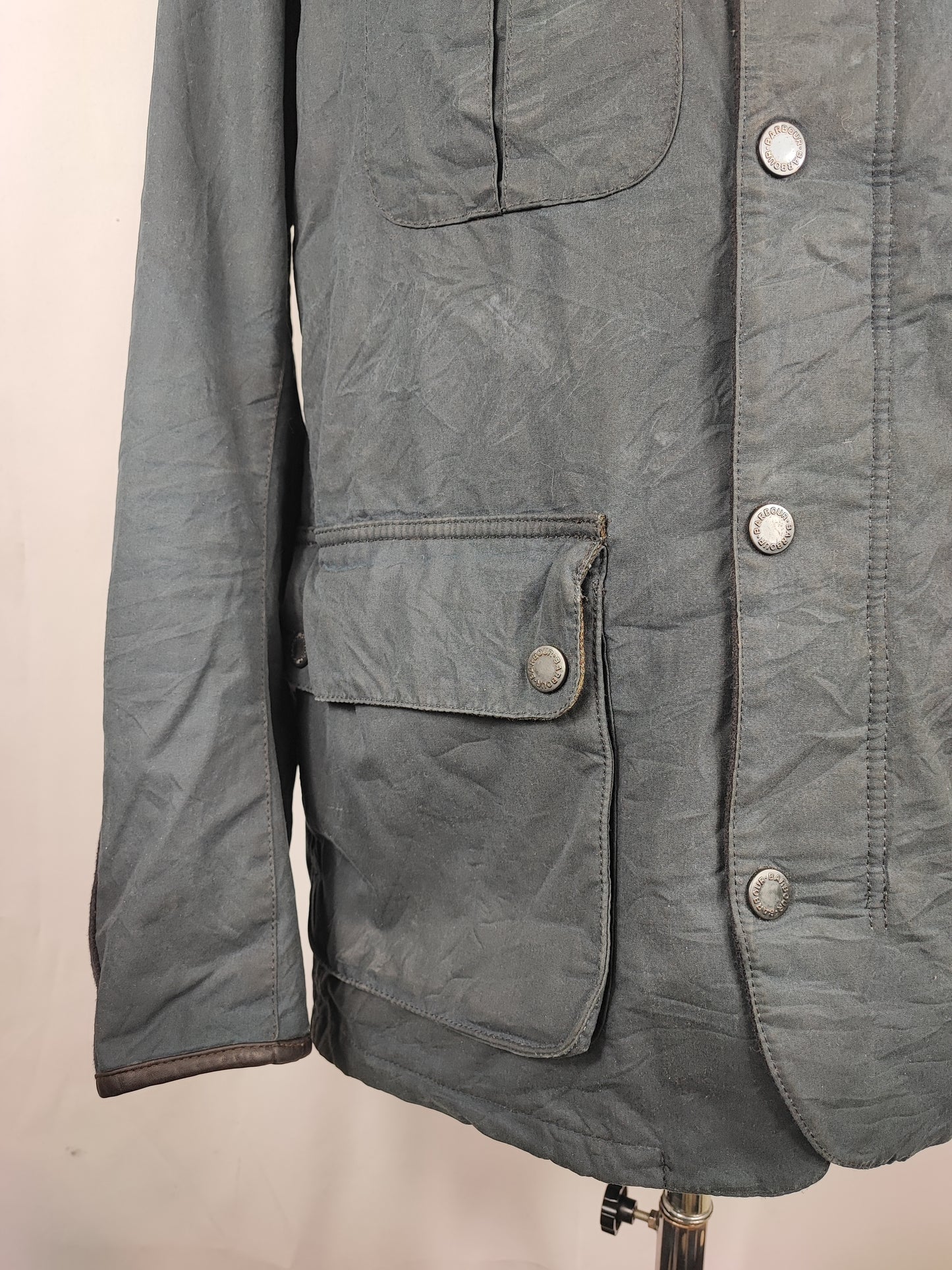 Giacca Barbour cerata da Uomo blu Spynie Jacket Large - Man Navy Wax Spynie Jacket size L