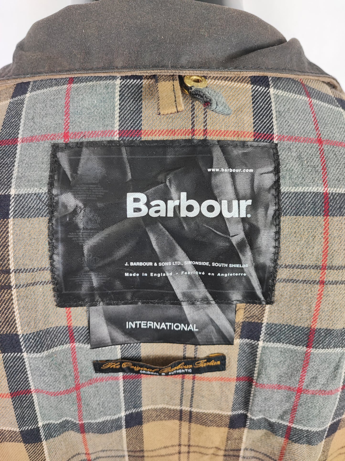 Barbour International nero uomo Large C42/107cm - Black Wax International Jacket C42 Size L
