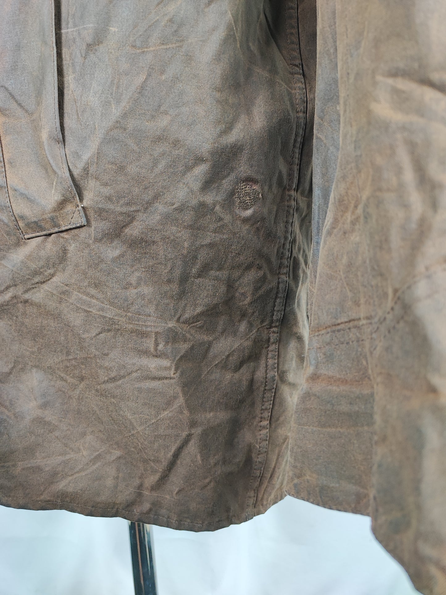 RARO Barbour Backhouse marrone C42/107 cm Riding Brown Wax Jacket Size Large