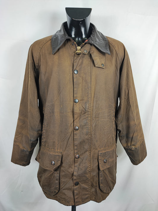 Barbour Giacca Beaufort vintage verde oliva C42/107 cm - Olive Beaufort Waxed jacket size large