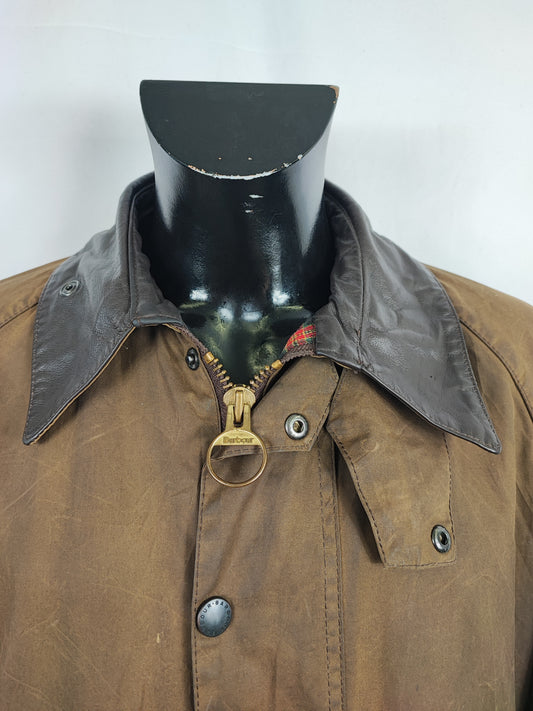 Barbour Giacca Beaufort vintage verde oliva C42/107 cm - Olive Beaufort Waxed jacket size large