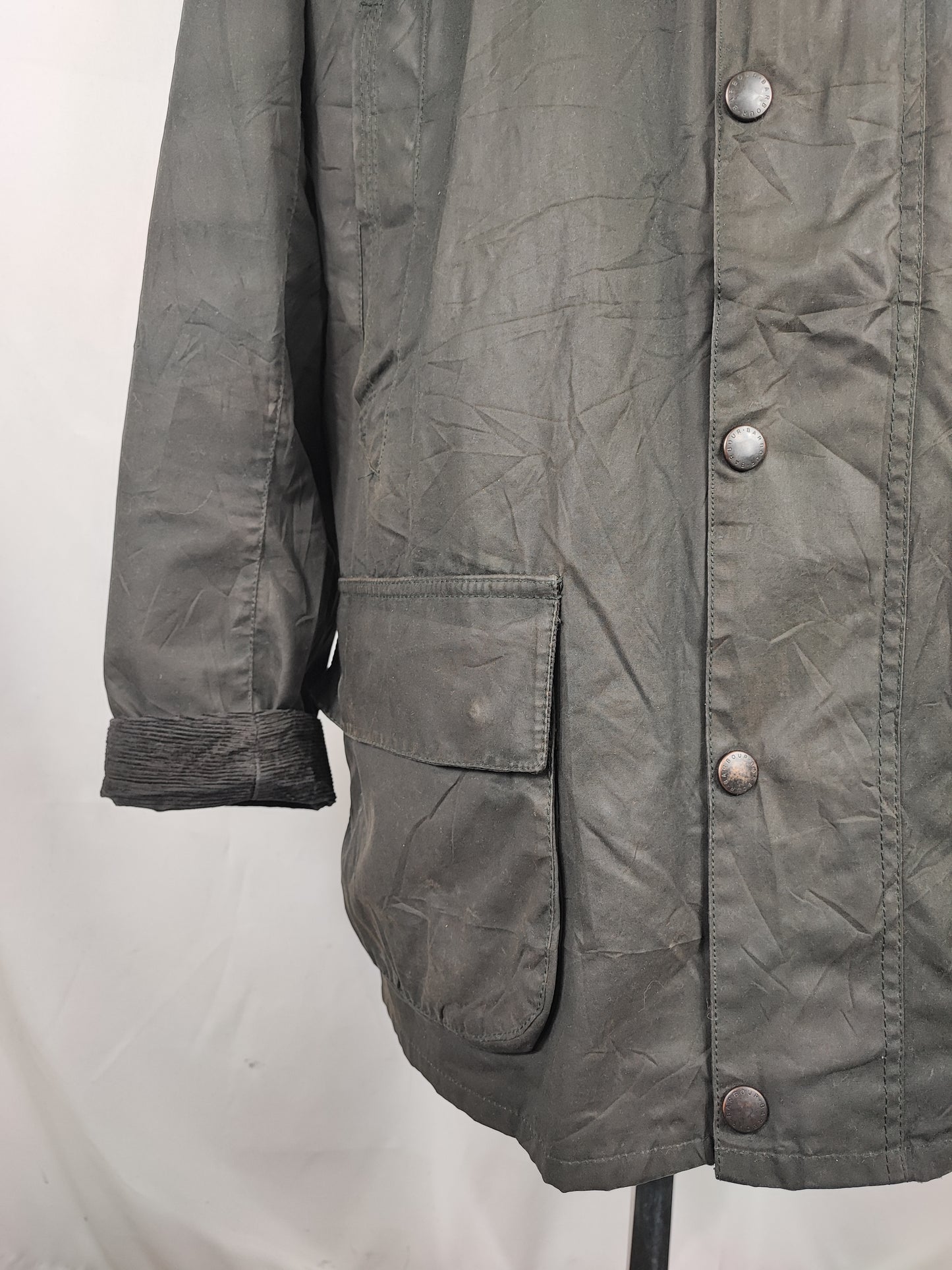 Giacca Barbour uomo cerato Bristol Nero Large- Man Black Bristol wax Jacket size L