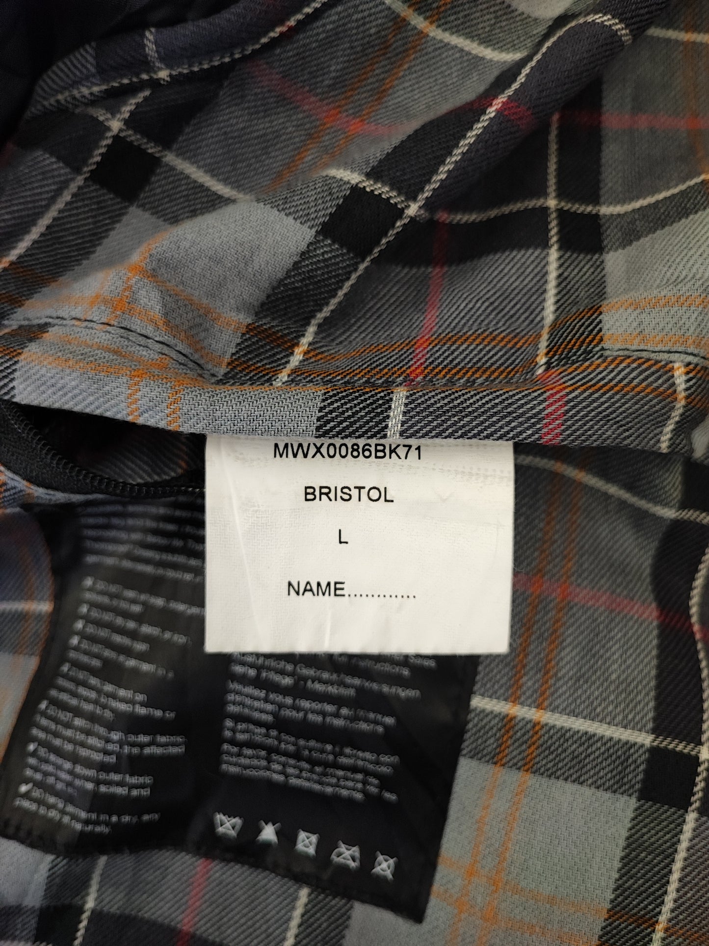 Giacca Barbour uomo cerato Bristol Nero Large- Man Black Bristol wax Jacket size L
