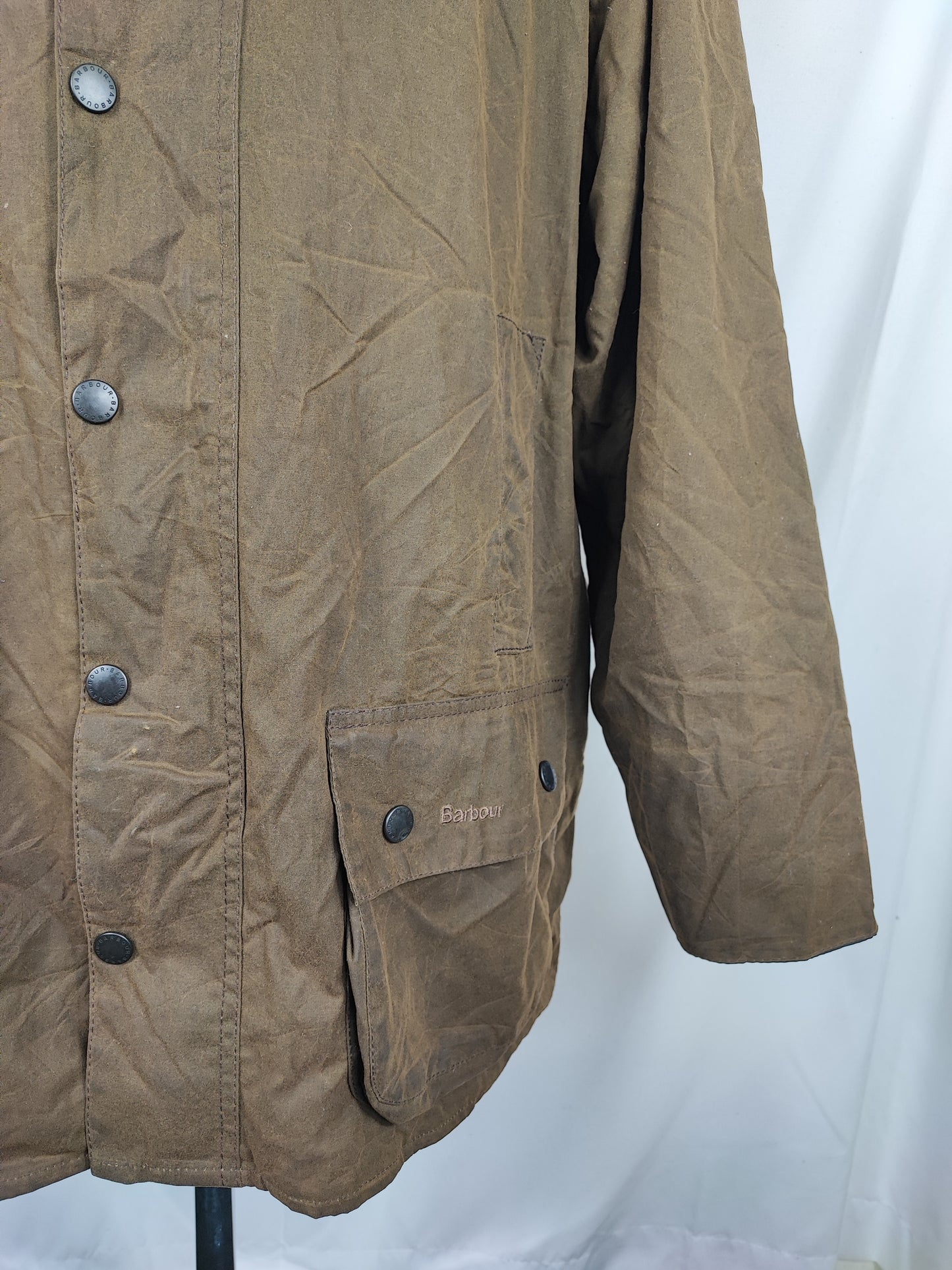 Barbour Giacca Beaufort vintage verde oliva C50/127cm - Olive Beaufort Waxed jacket size XXLarge