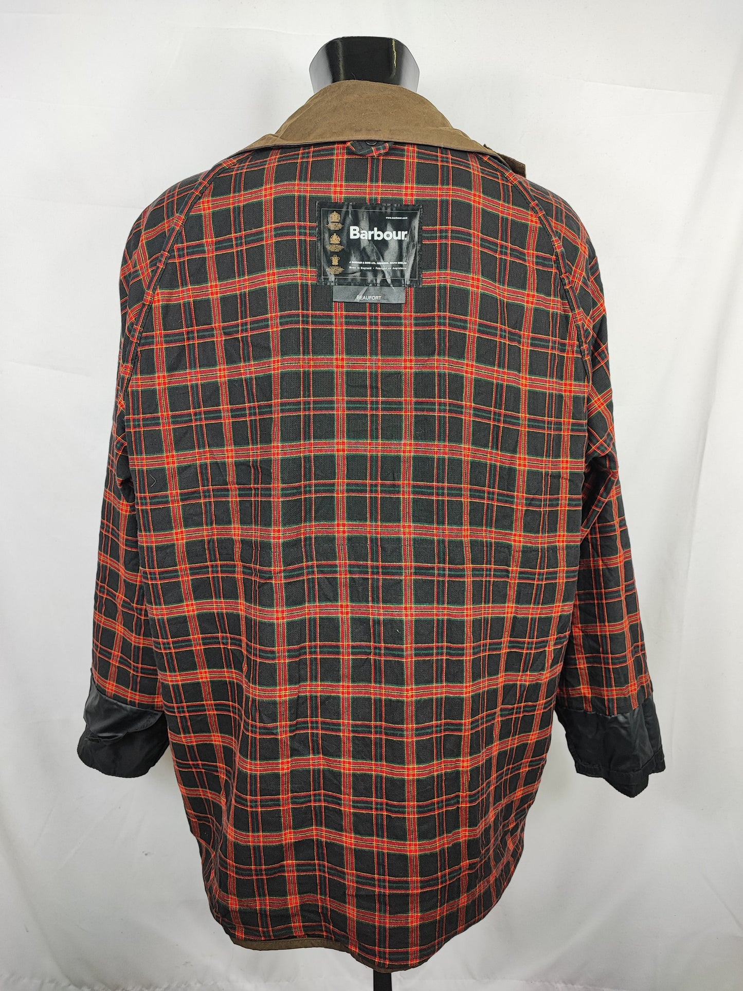 Barbour Giacca Beaufort vintage verde oliva C50/127cm - Olive Beaufort Waxed jacket size XXLarge