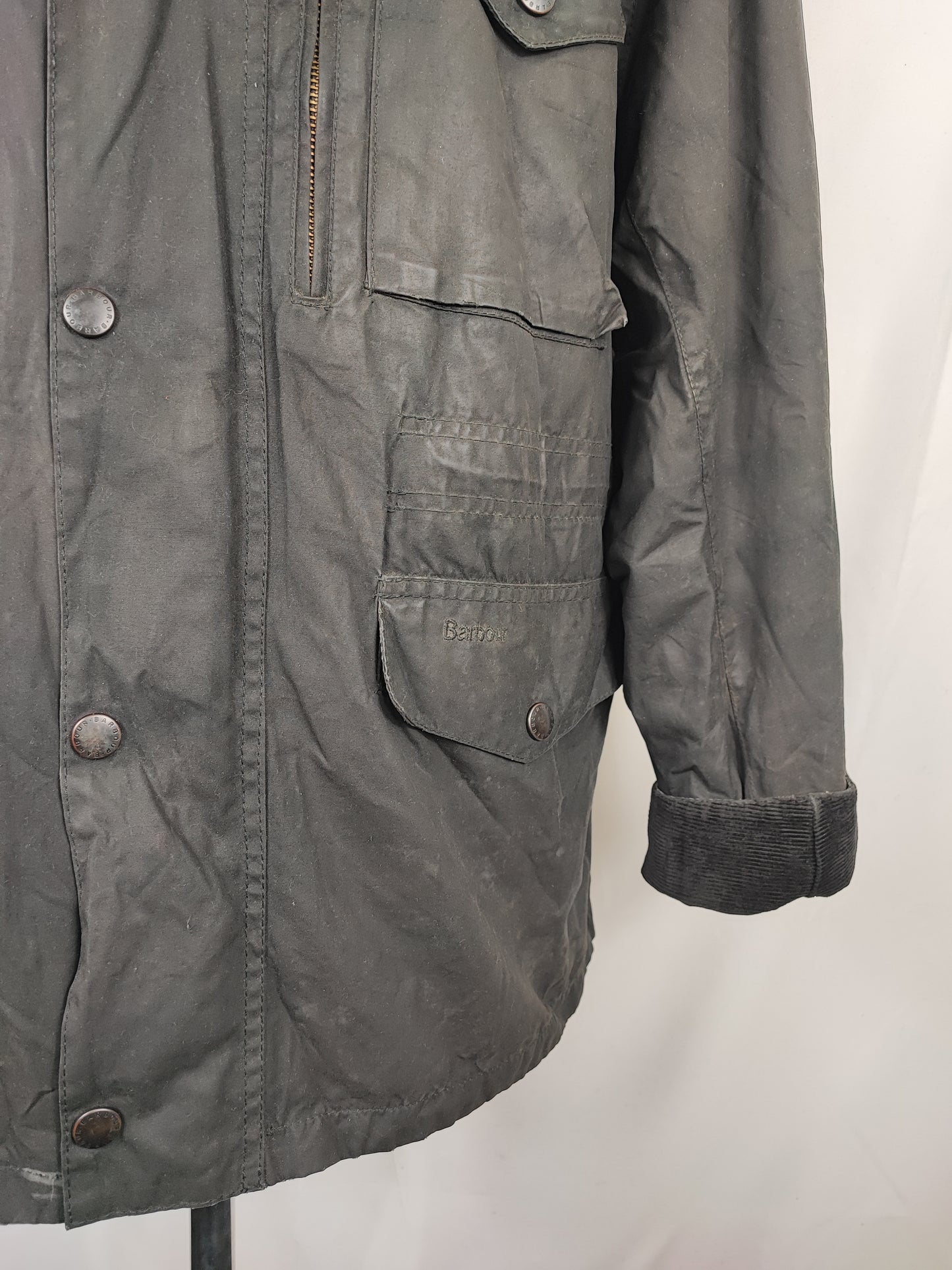 Barbour Giacca uomo nera Xlarge Sapper Jacket - Man Black Waxed Sapper Jacket Size XL