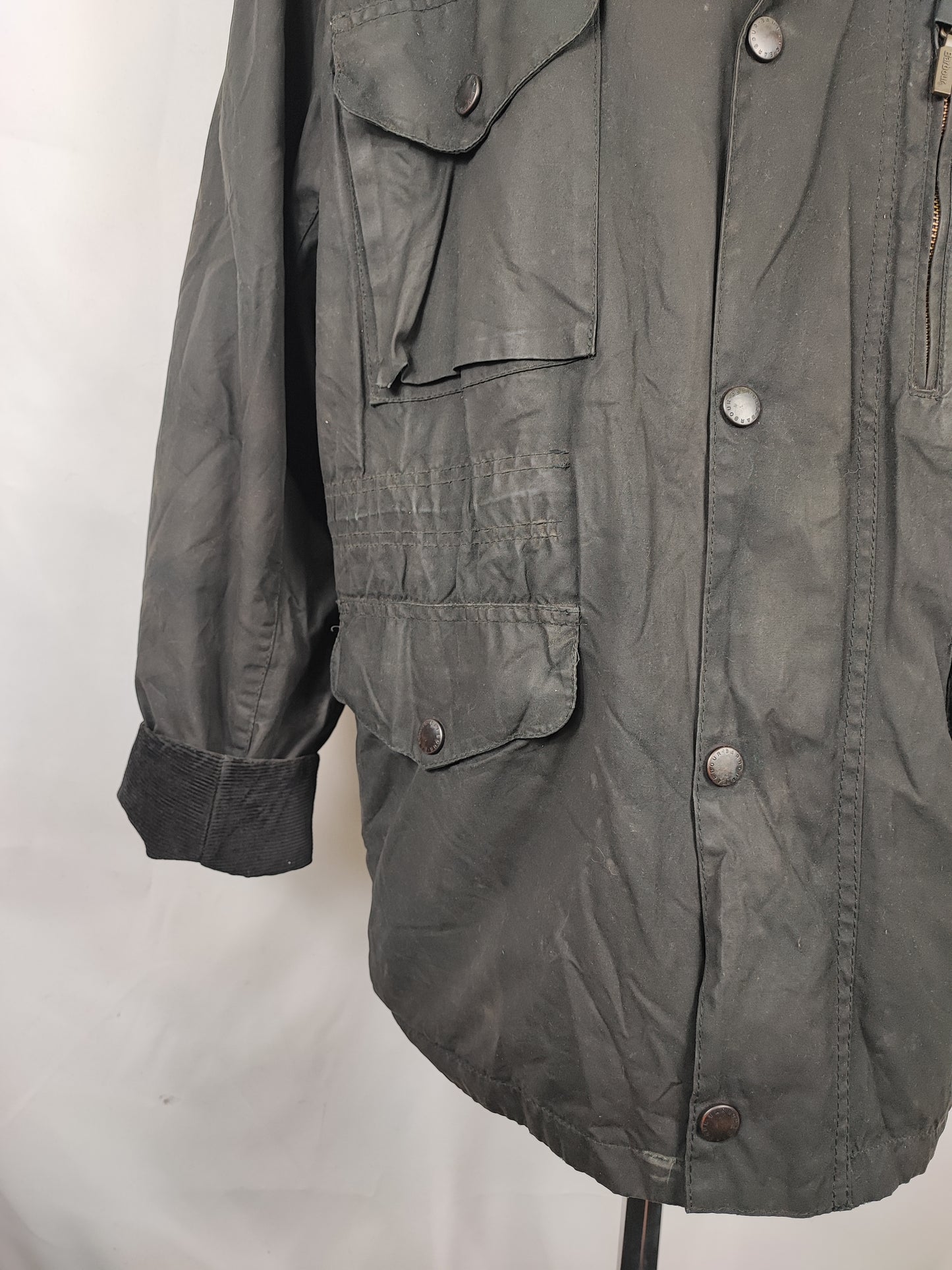 Barbour Giacca uomo nera Xlarge Sapper Jacket - Man Black Waxed Sapper Jacket Size XL