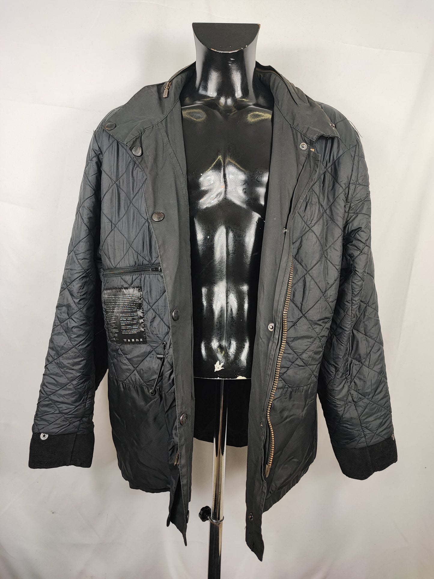 Barbour Giacca uomo nera Xlarge Sapper Jacket - Man Black Waxed Sapper Jacket Size XL