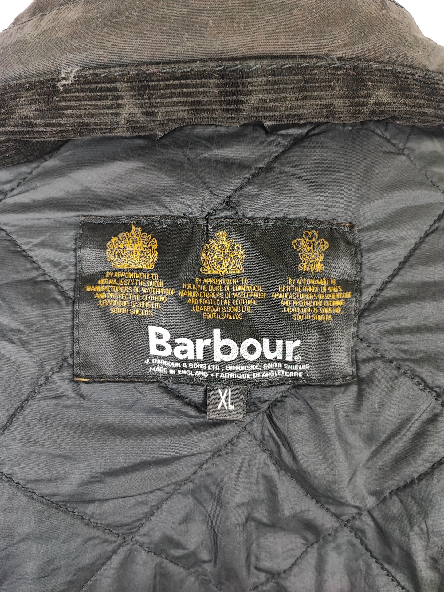 Barbour Giacca uomo nera Xlarge Sapper Jacket - Man Black Waxed Sapper Jacket Size XL