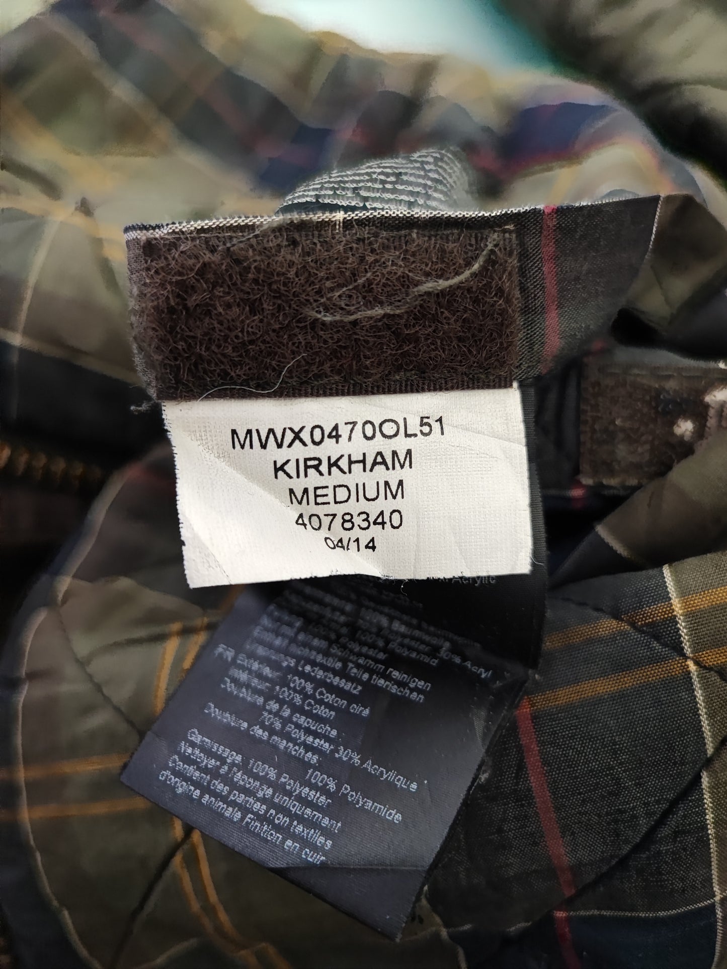 Parka Barbour verde uomo con cappuccio Kirkham Medium - Man Green Kirkham jacket size M