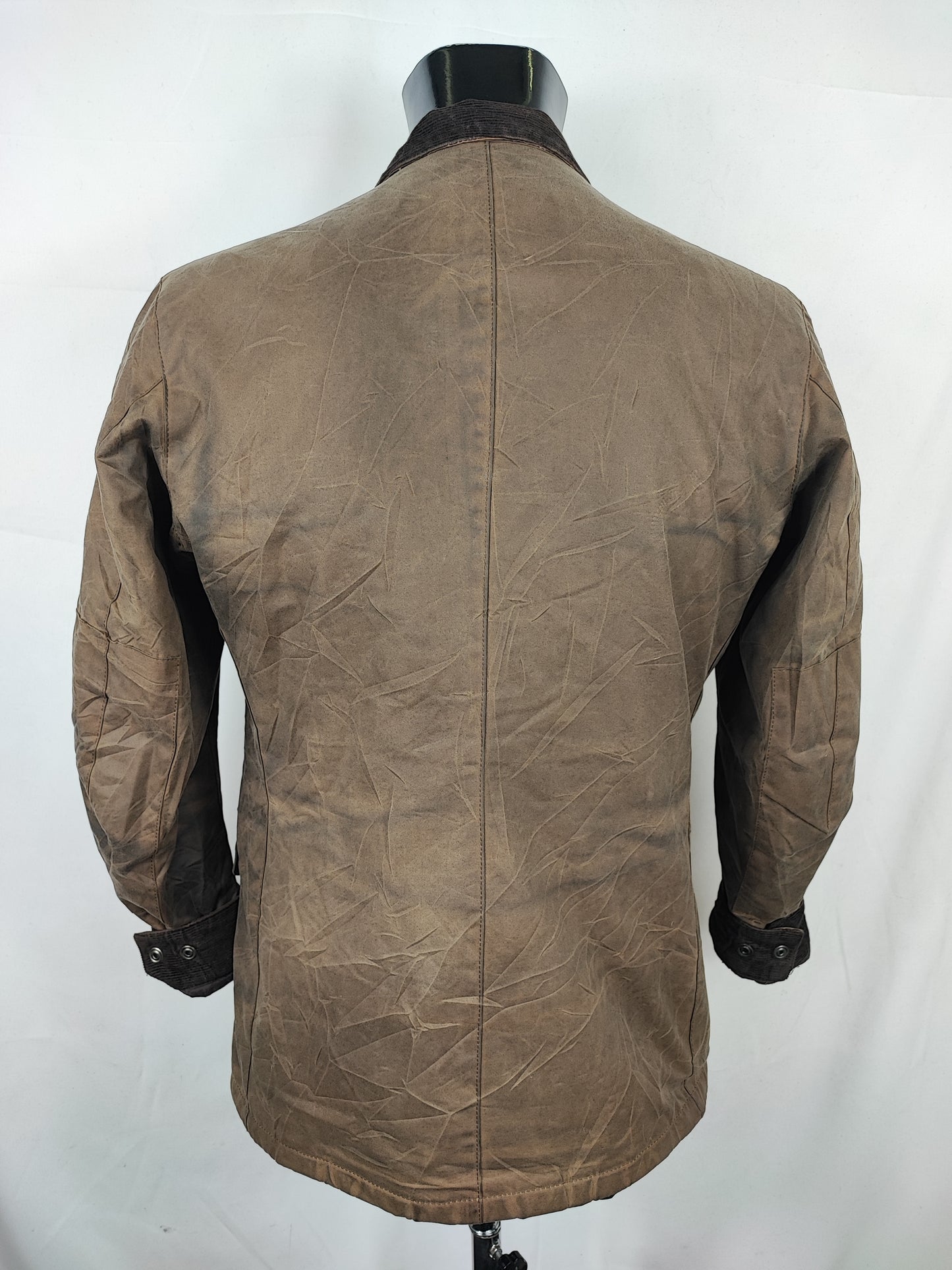 Giacca Barbour International Duke Marrone M - Man Brown Duke wax Jacket Size Medium
