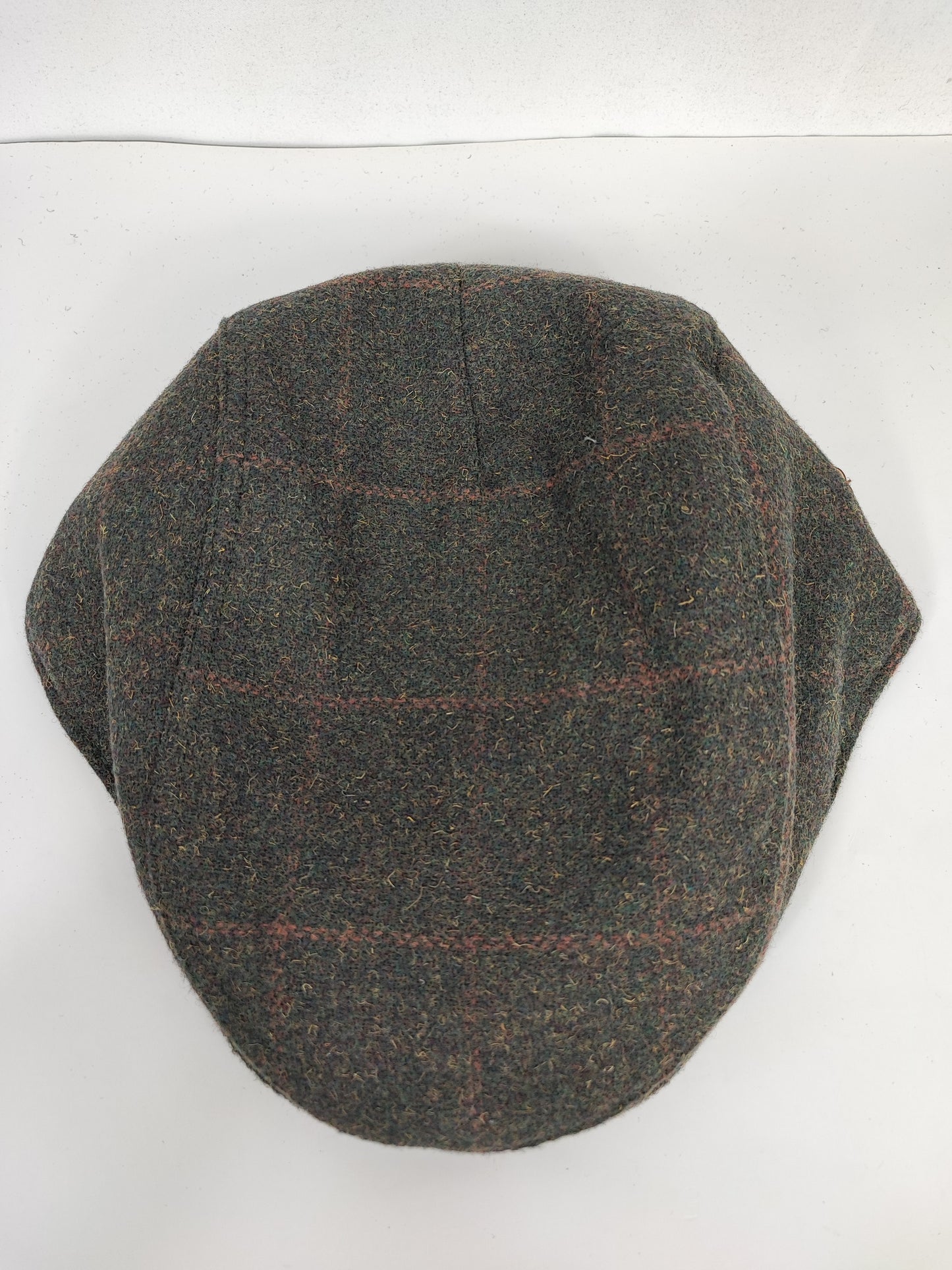 Coppola nuova inglese in lana verde scuro in tweed - New English Green Wool Flat cap One size