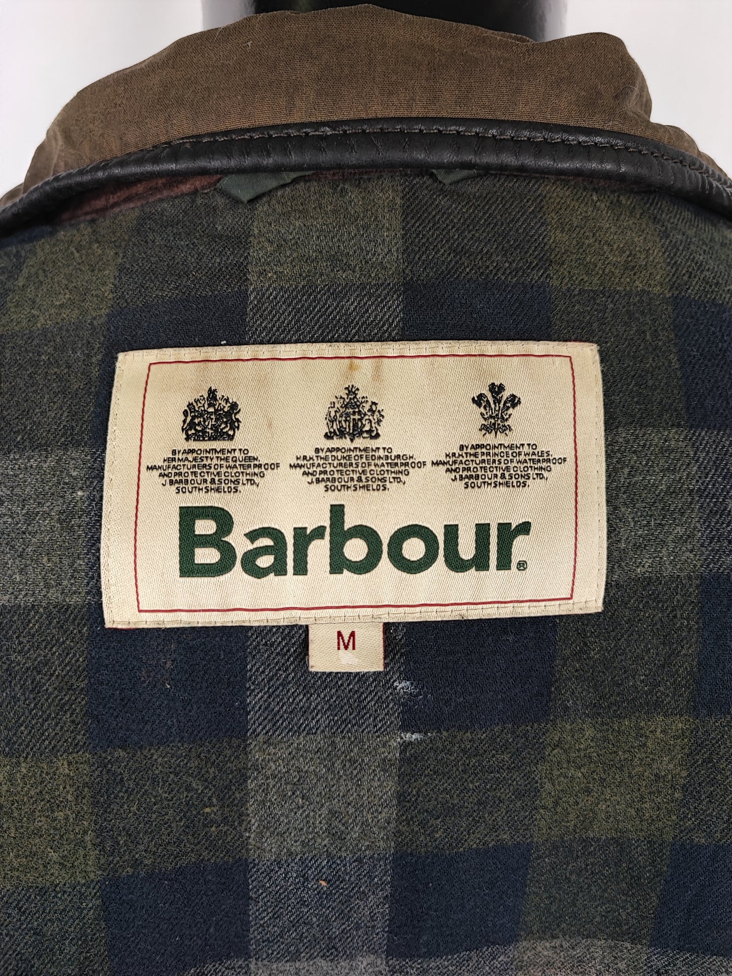 Giacca Barbour Verde Uomo cerato Medium - Man Olive hartlington wax jacket Size Medium