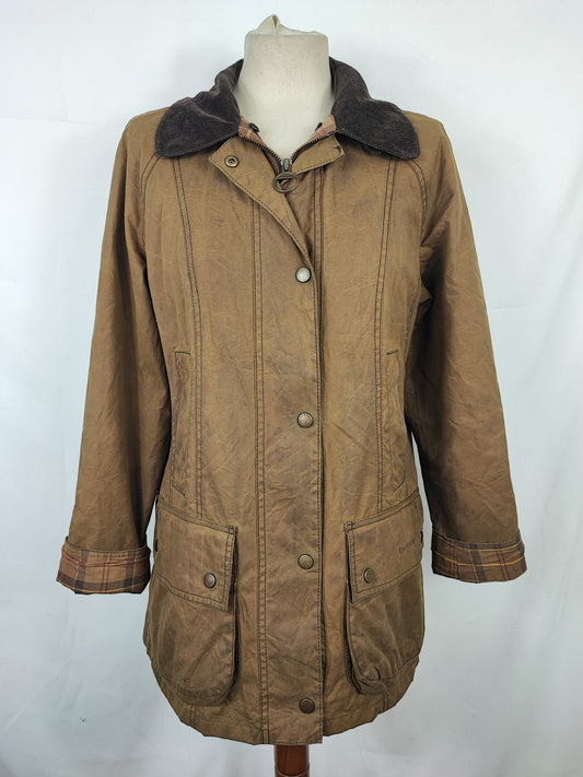 Giacca Barbour donna beige Classic Beadnell Uk 12 Medium-Lady Sand Classic Beadnell M