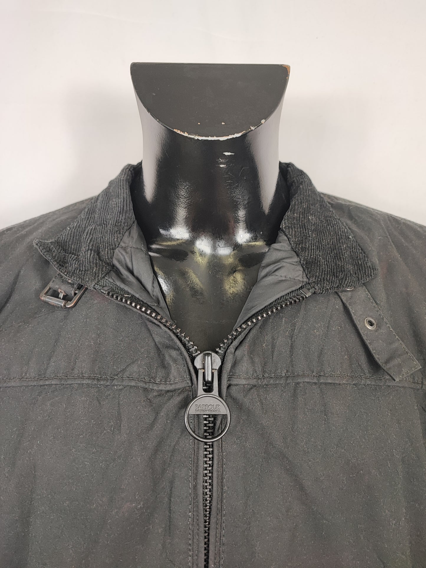 Giacca Barbour International Nera XL- Man Barbour International Winter Track Jacket size XL
