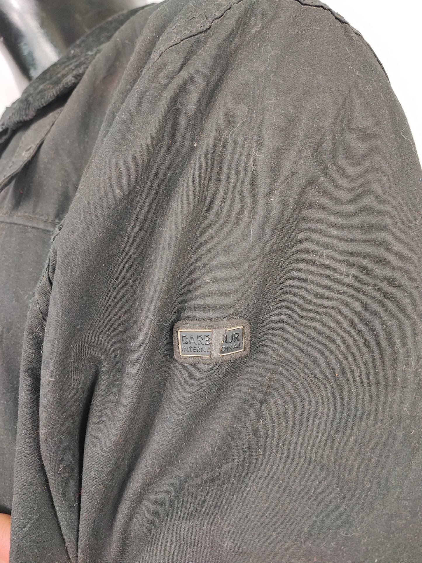 Giacca Barbour International Nera XL- Man Barbour International Winter Track Jacket size XL