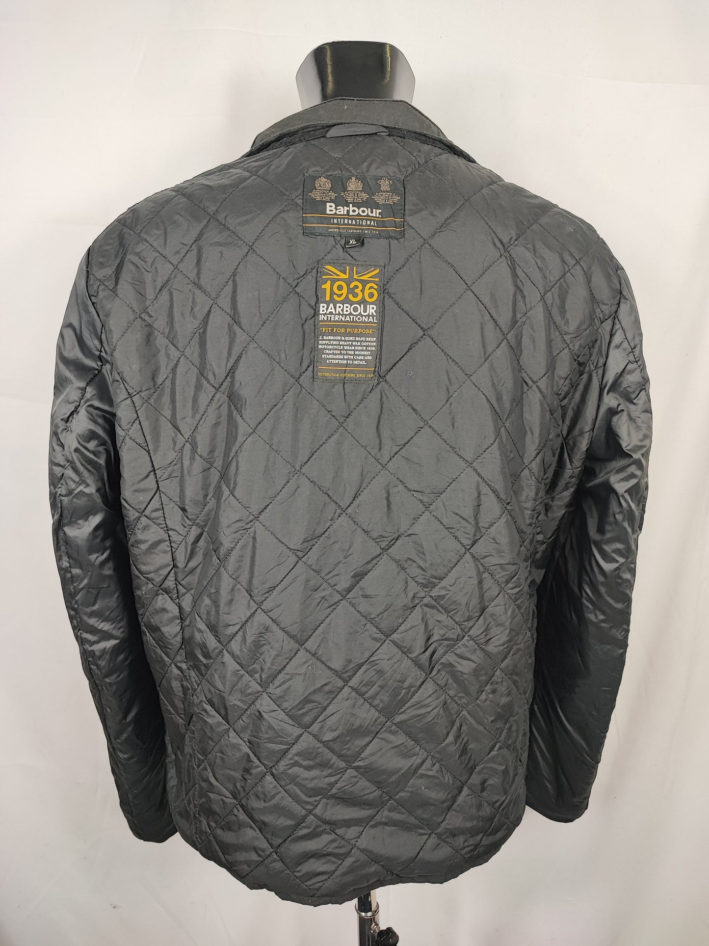 Giacca Barbour International Nera XL- Man Barbour International Winter Track Jacket size XL