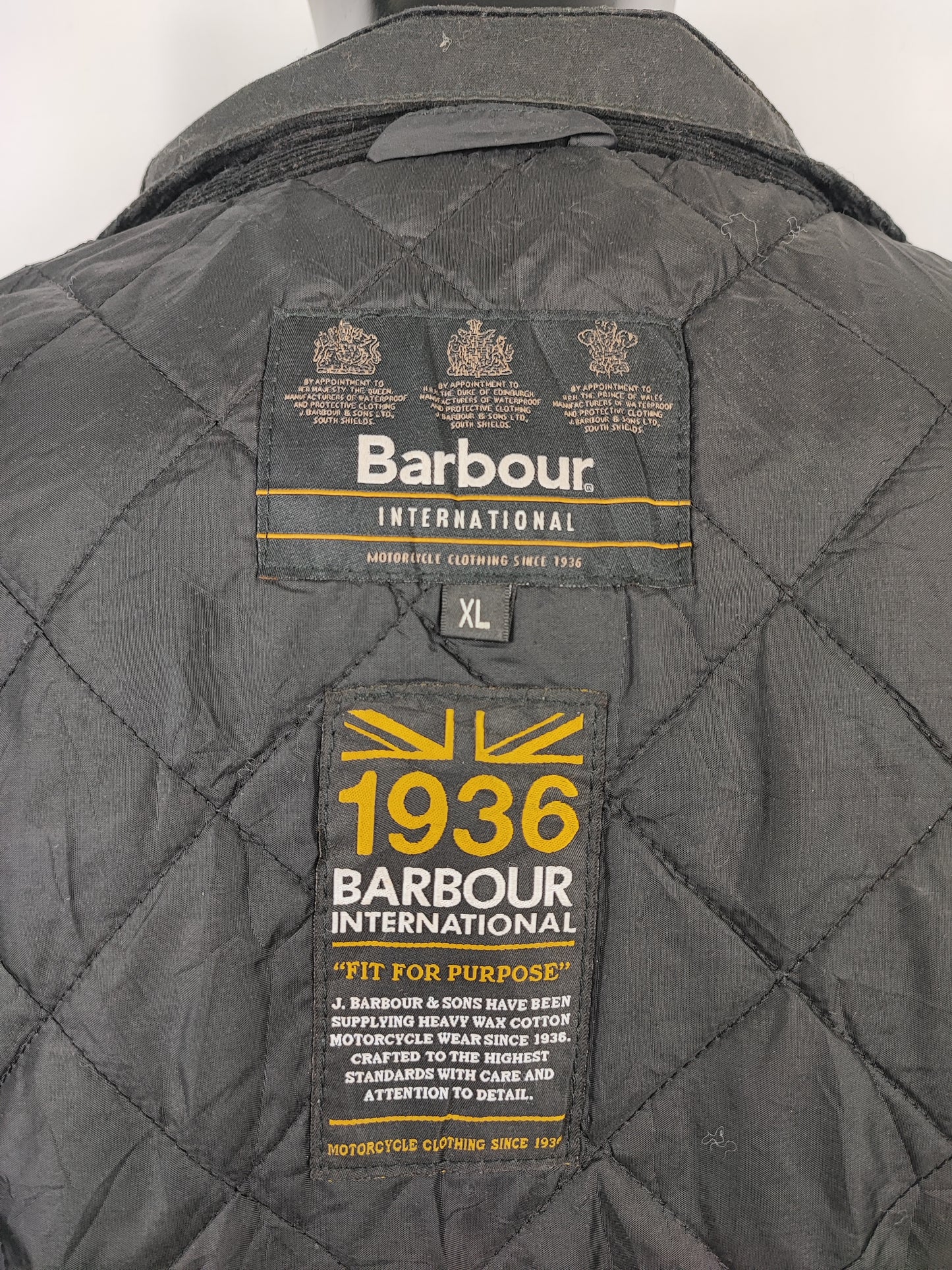 Giacca Barbour International Nera XL- Man Barbour International Winter Track Jacket size XL