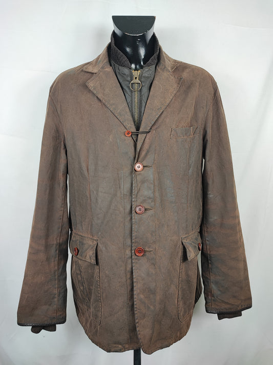 Giacca Barbour Uomo marrone blazer XXL - Brown waxed Lumley riding blazer Jacket Size XXLarge