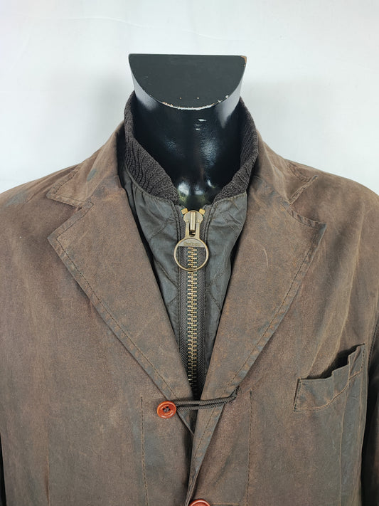 Giacca Barbour Uomo marrone blazer XXL - Brown waxed Lumley riding blazer Jacket Size XXLarge